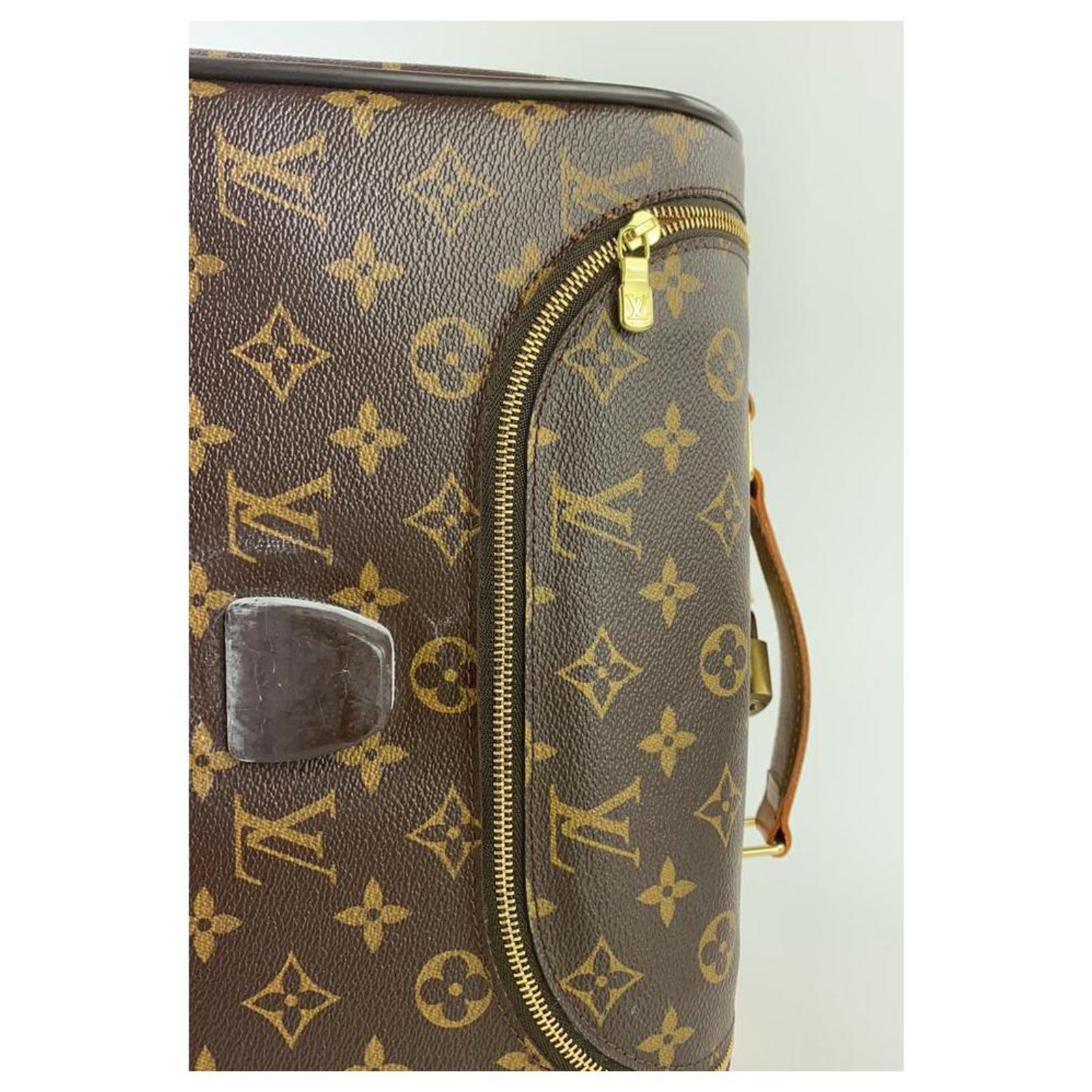 Louis Vuitton Monogram Eole 50 Rolling Luggage Convertible Duffle 857379