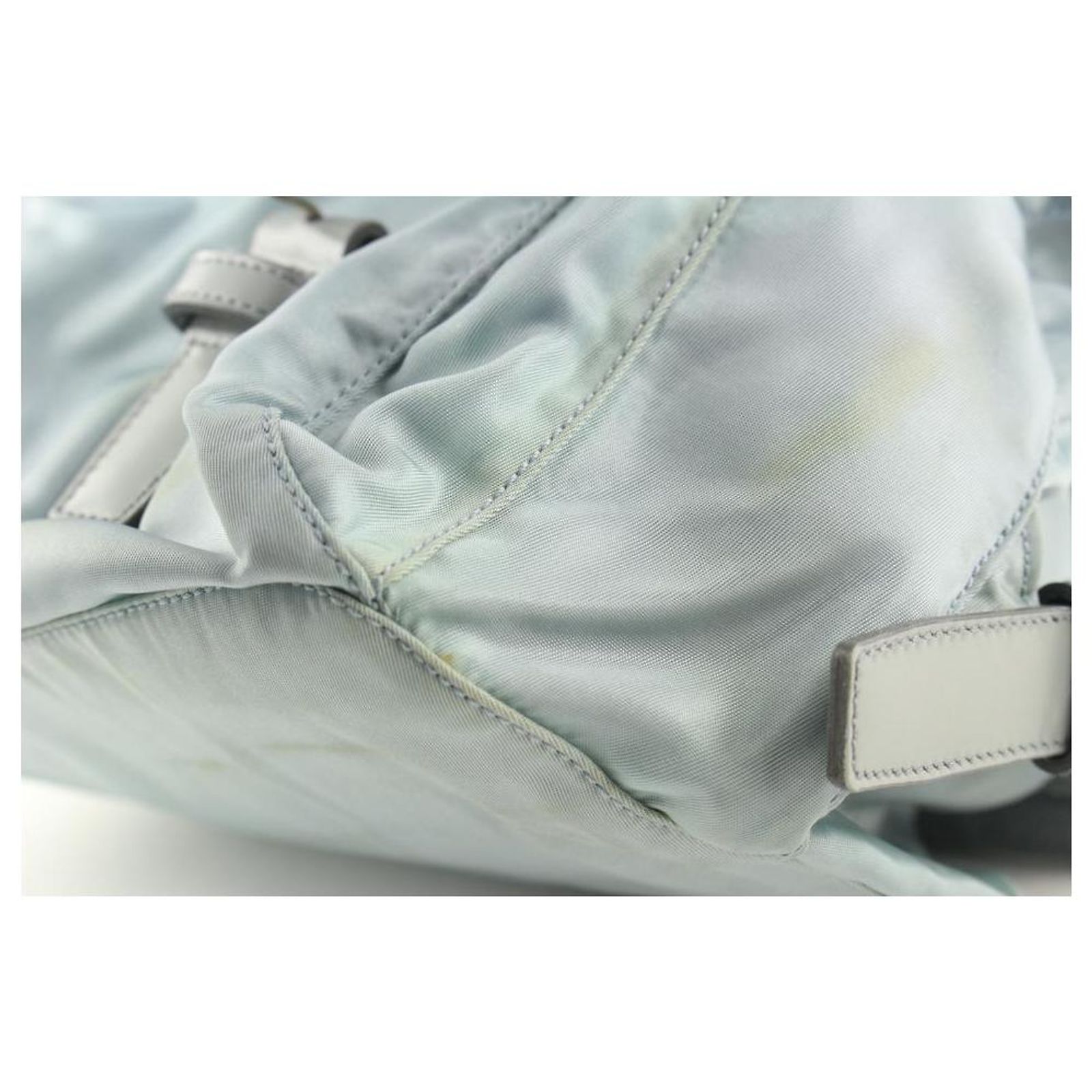 Prada Grey Tessuto Nylon Twin Pocket Backpack Prada Grey Tessuto Nylon Medium Backpack – Modaselle main image 4