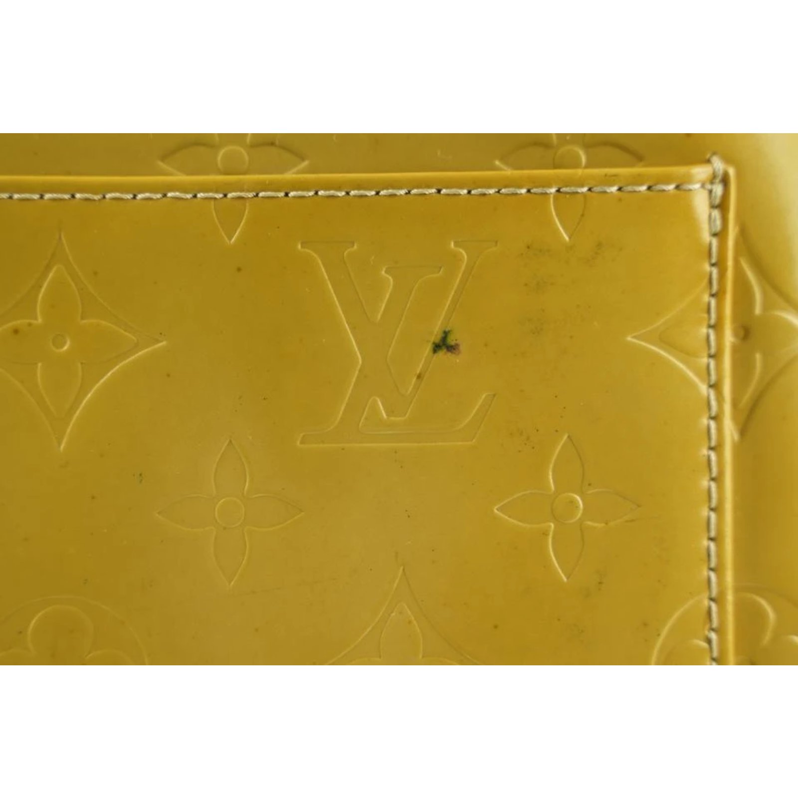 Louis Vuitton Yellow Monogram Vernis Mercer Keepall Duffle Bag 88lv317s