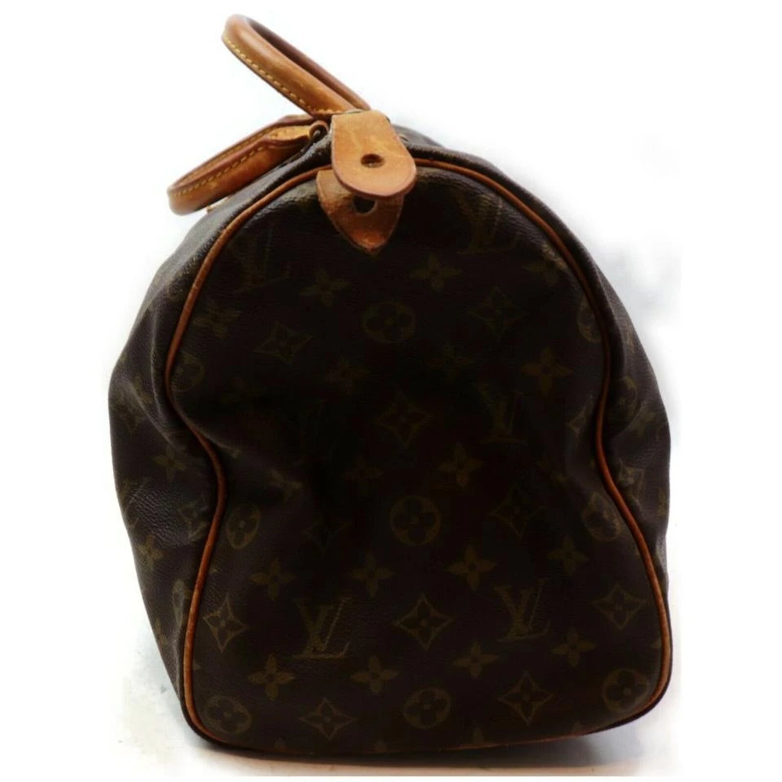 Louis Vuitton Monogram Speedy 40 Boston Bag Leather Metal ref.297539 - Joli  Closet