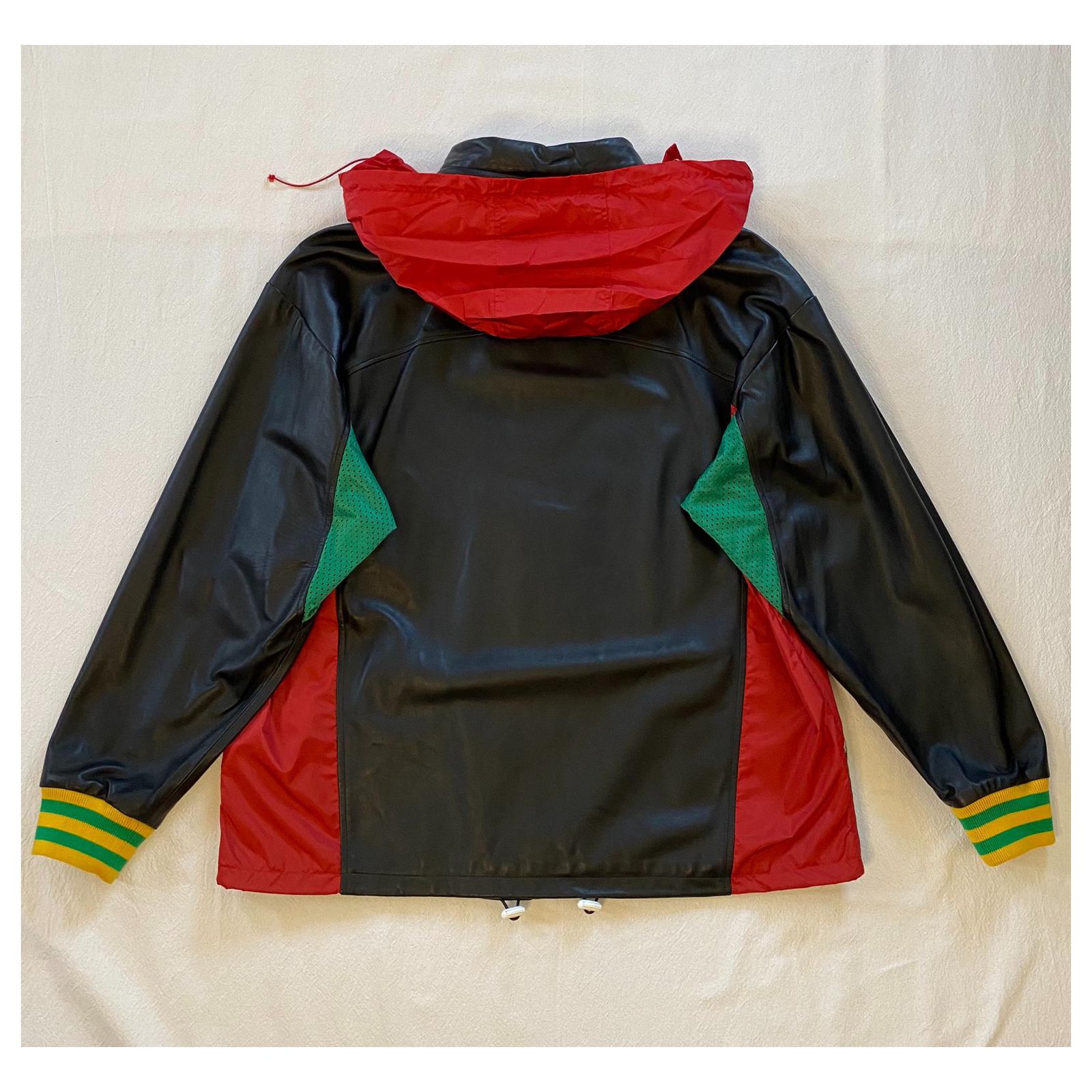 Green yellow clearance red jacket