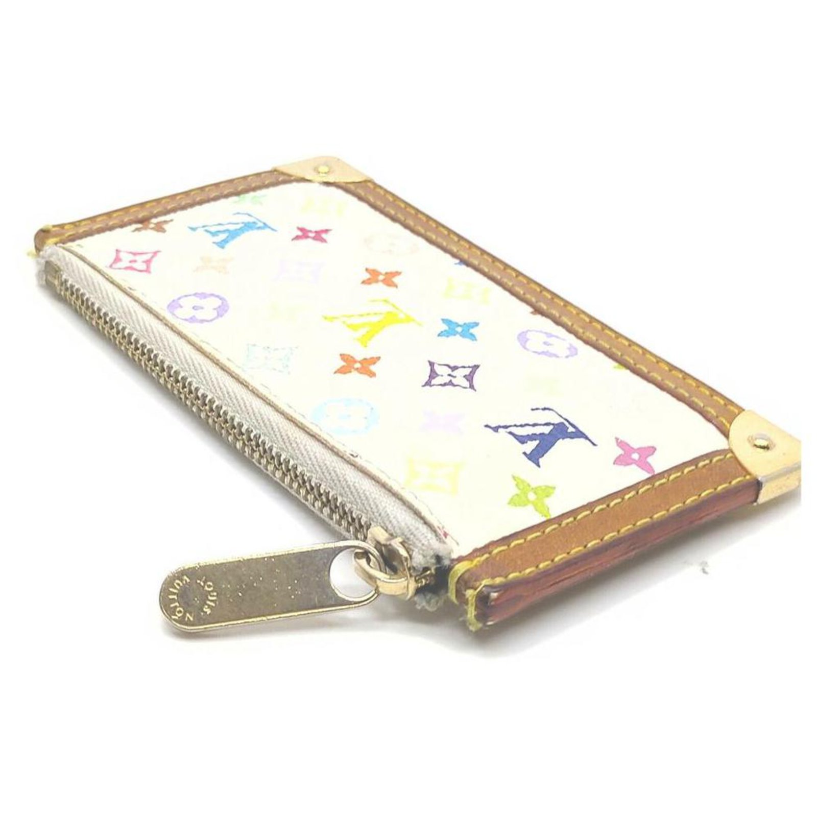 Louis Vuitton Monogram Multicolor Pochette Cles Key Pouch Keychain