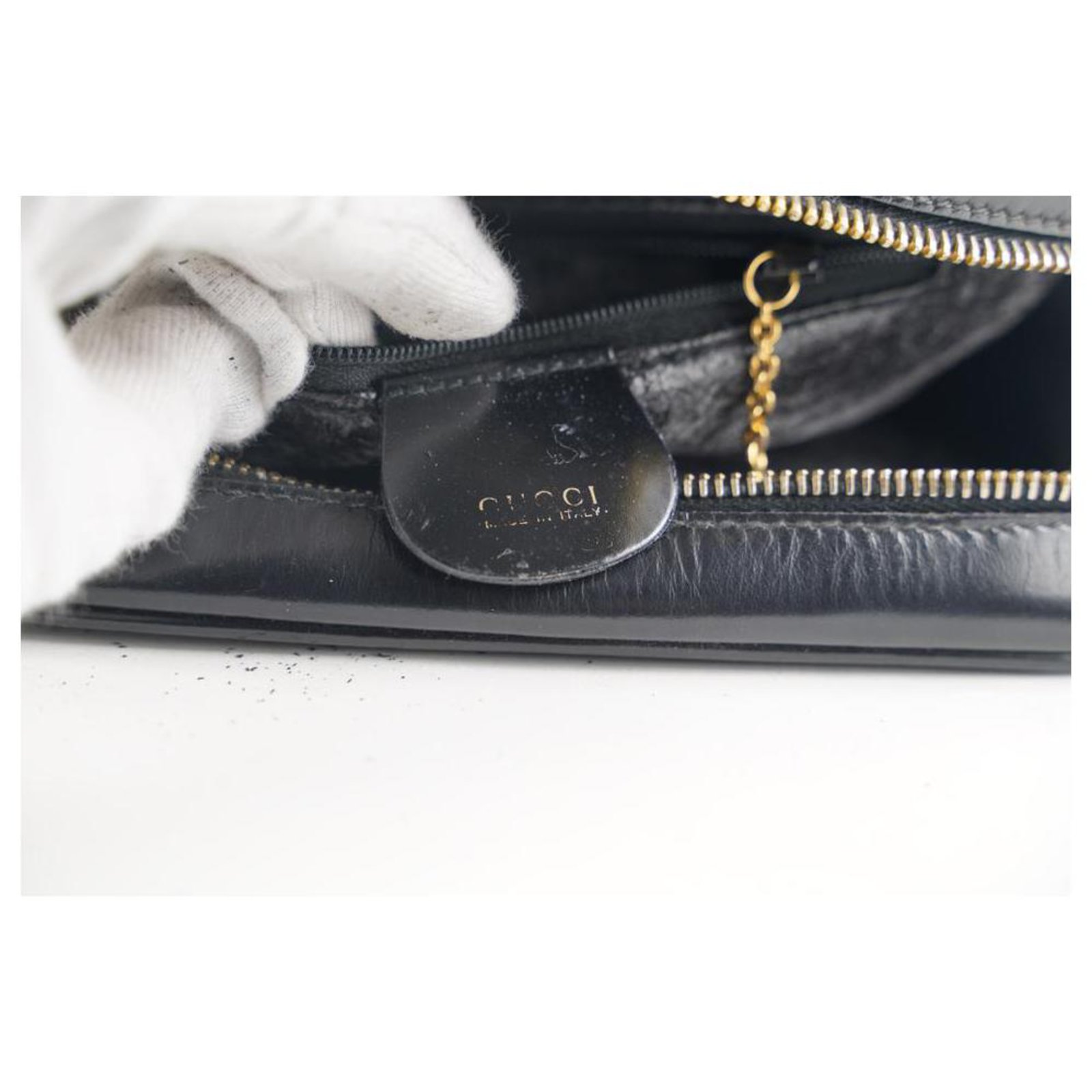 Gucci Black Patent Vanity Lunch Box Top Handle Bag Leather ref.297705 -  Joli Closet