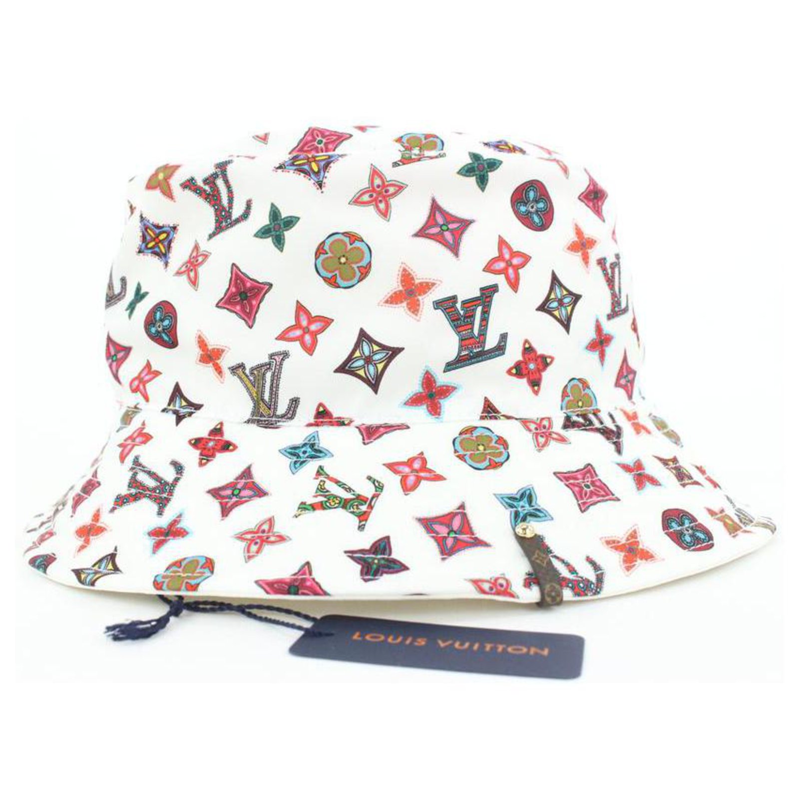 Louis Vuitton Size 60 Multicolor Damie 3D Bucket Hat Bob Fisherman Leather  ref.298922 - Joli Closet