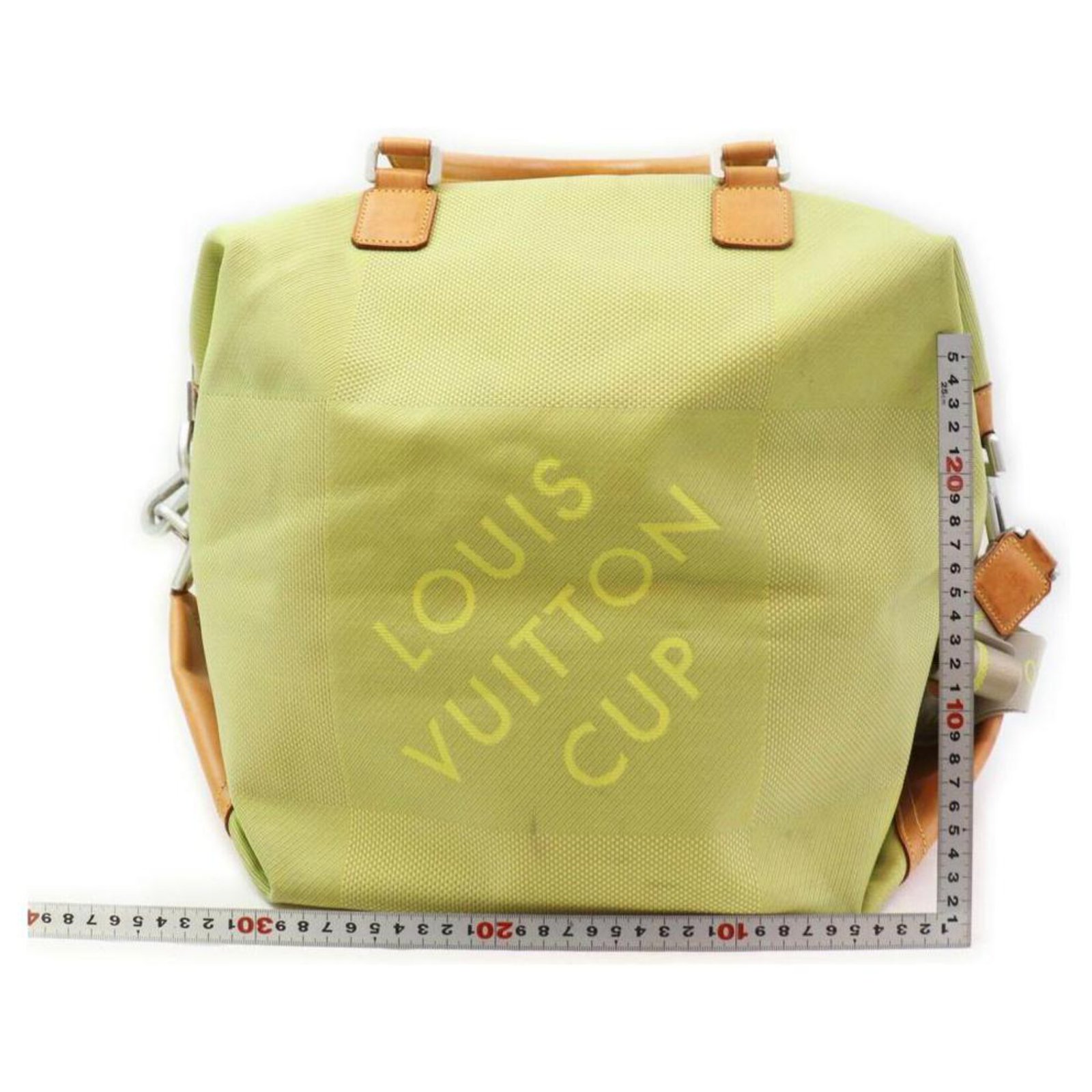 Louis Vuitton Green Damier Geant LV Cup Cube 2way Duffle Bag Leather  ref.297748 - Joli Closet