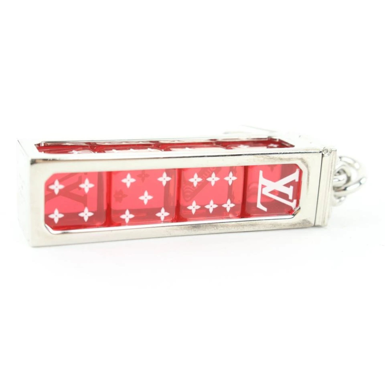 Louis Vuitton Ultra Rare FW17 Red Supreme Box Logo Dice Key Chain