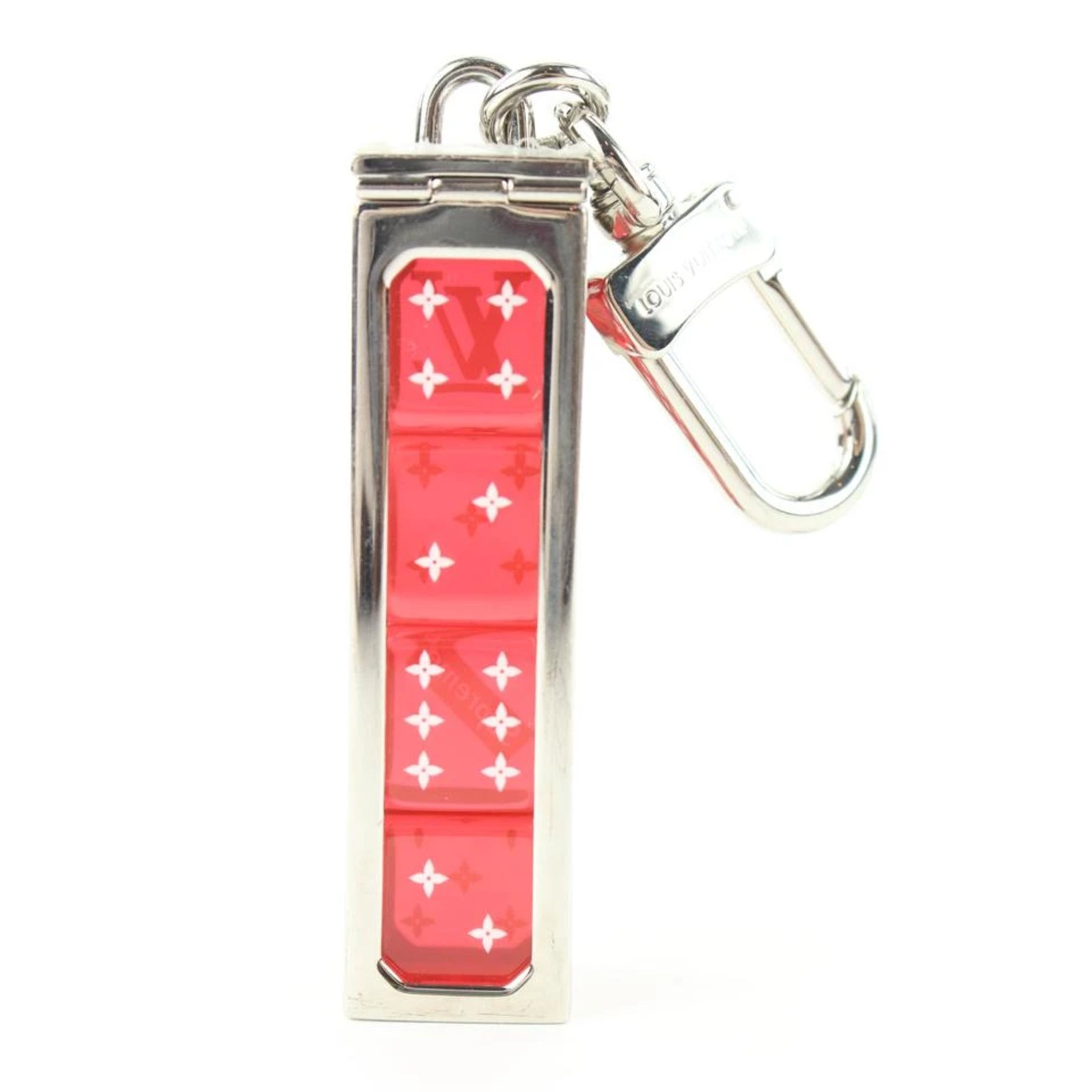 Louis Vuitton Ultra Rare FW17 Red Supreme Box Logo Dice Key Chain