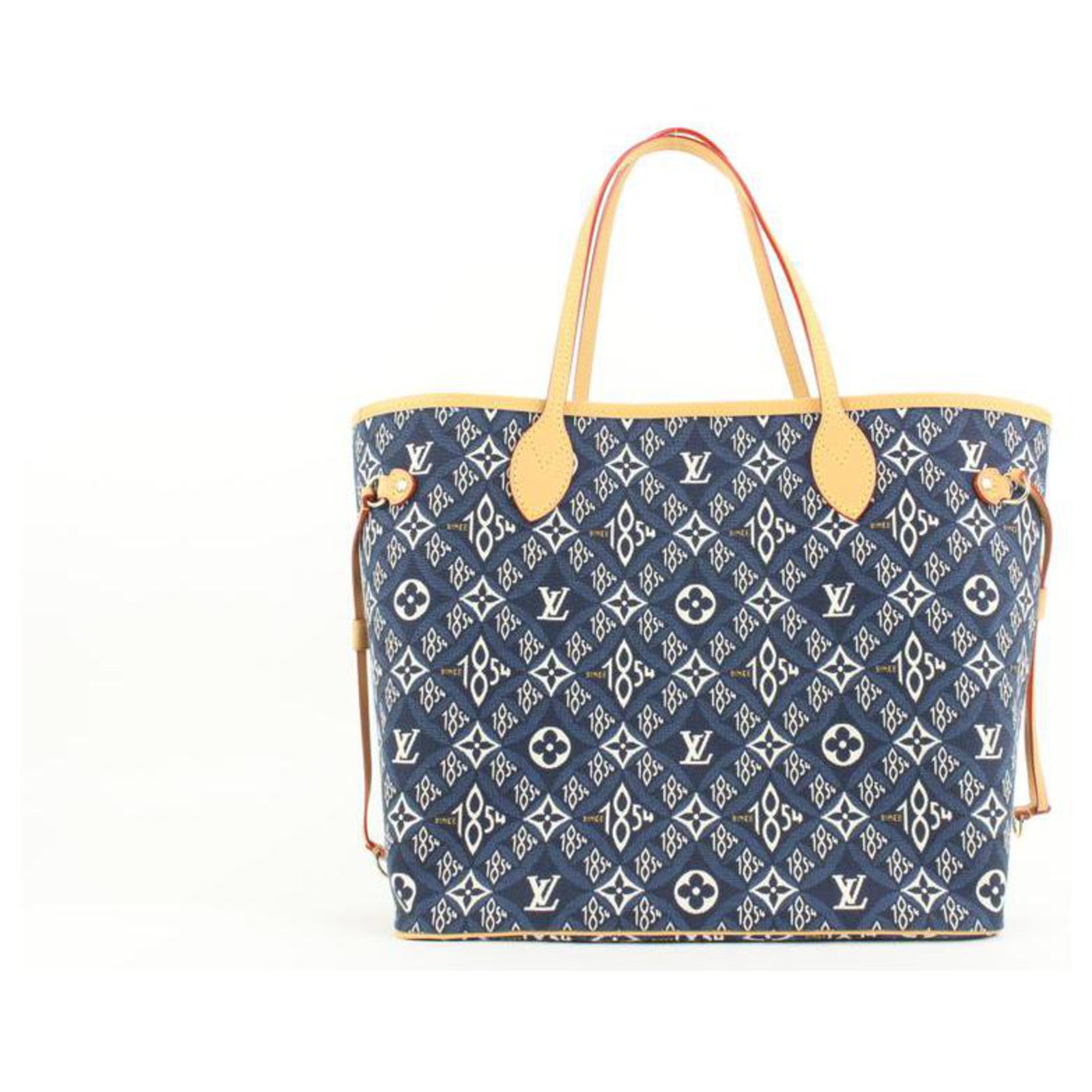 Louis Vuitton Blue Since 1854 Monogram Neverfull MM Tote Bag Leather  ref.297790 - Joli Closet