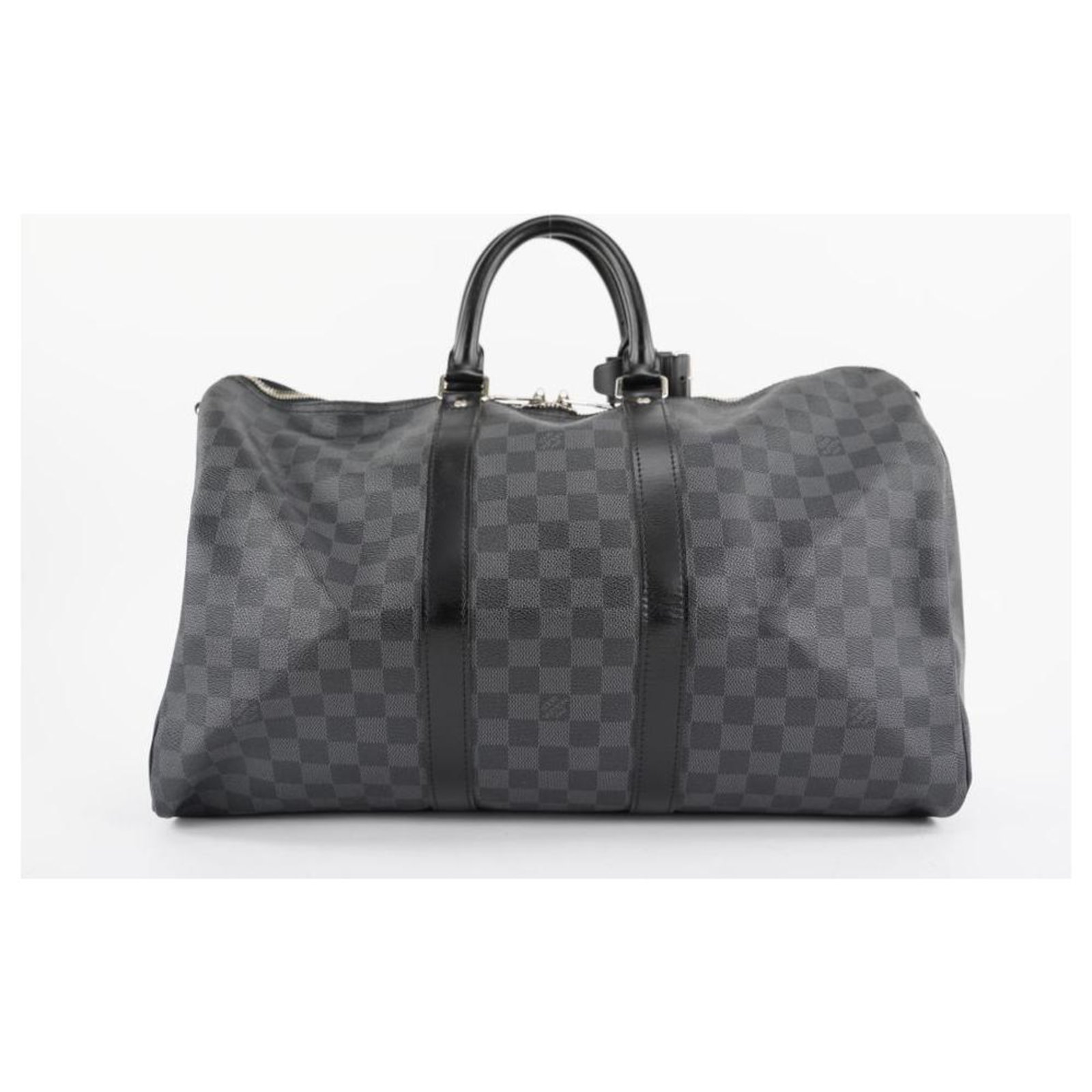 Louis Vuitton Black Damier Graphite Keepall Bandouliere 45 duffle