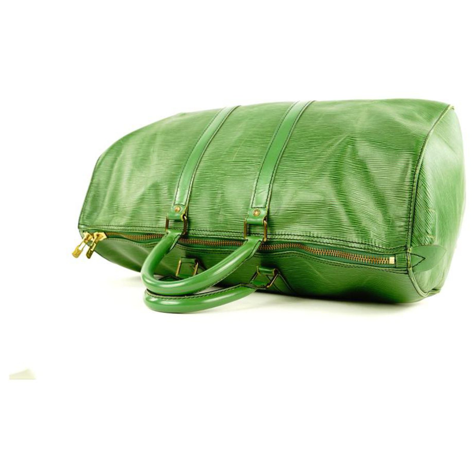 Louis Vuitton Green Epi Leather Borneo Keepall 45 Duffle Bag 569lvs311