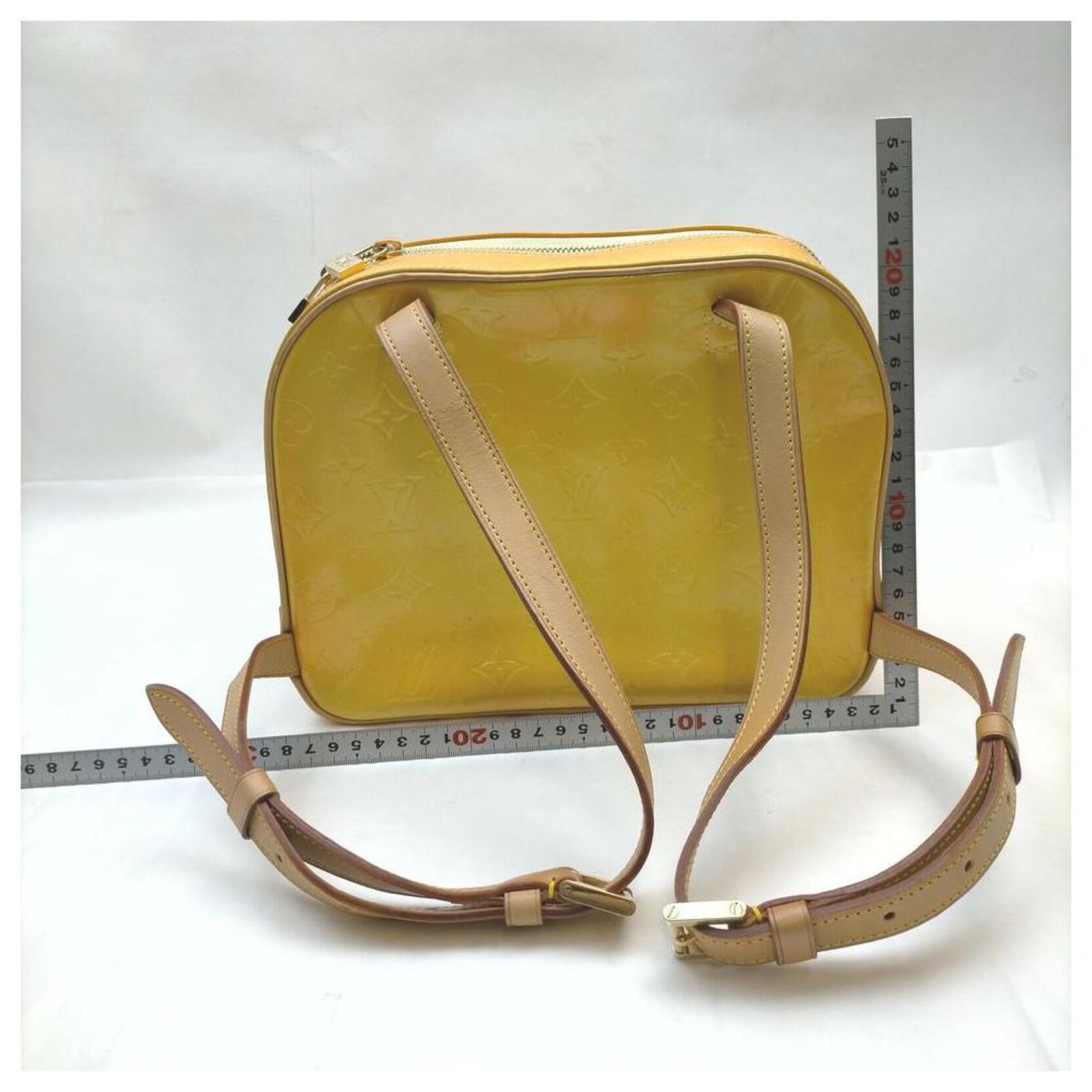 Louis Vuitton, Bags, Louis Vuitton Yellow Monogram Vernis Murray Mini  Backpack