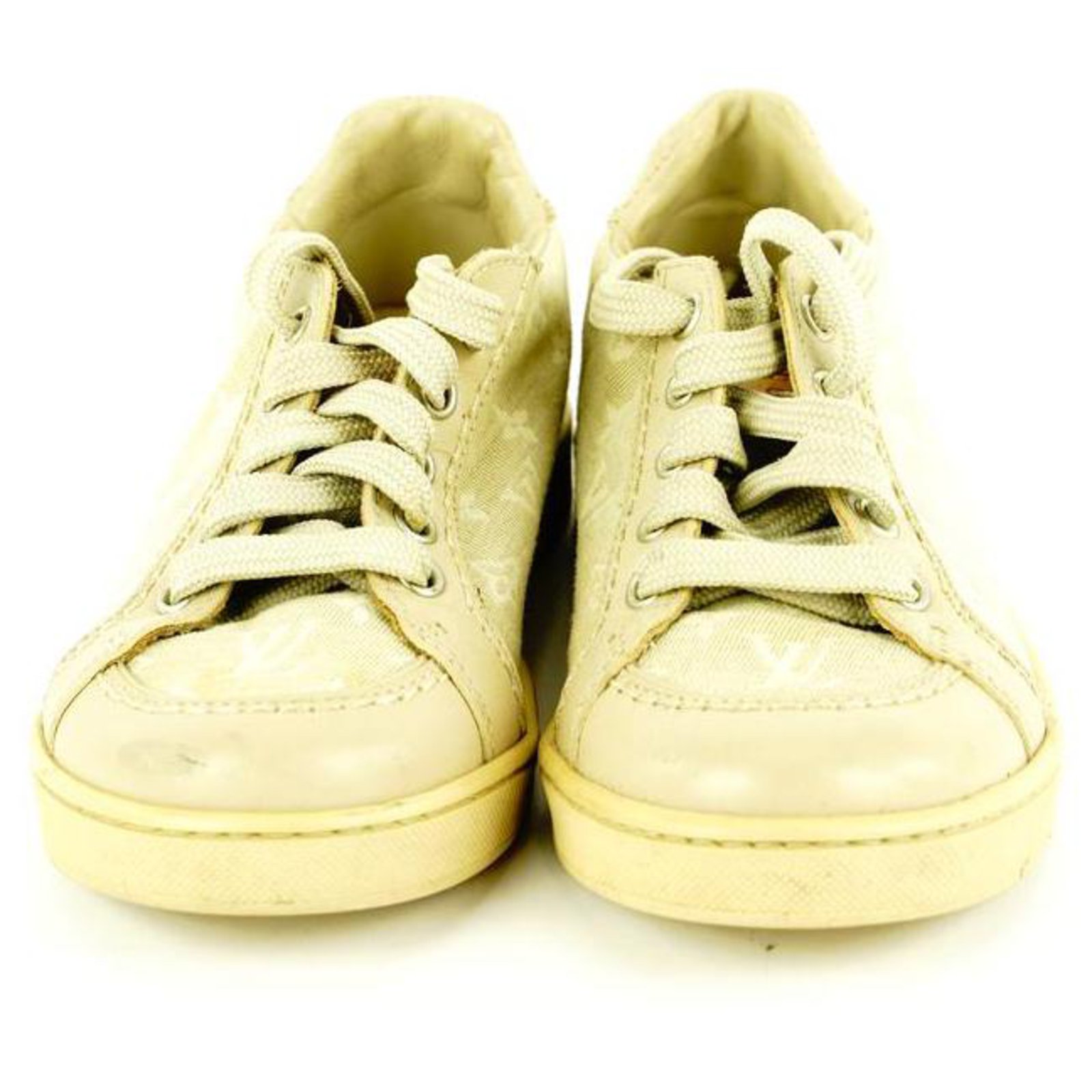 Louis Vuitton Ultra Rare Kids Size 24 Monogram Beige LV Sneaker Toddlers  Leather ref.298041 - Joli Closet