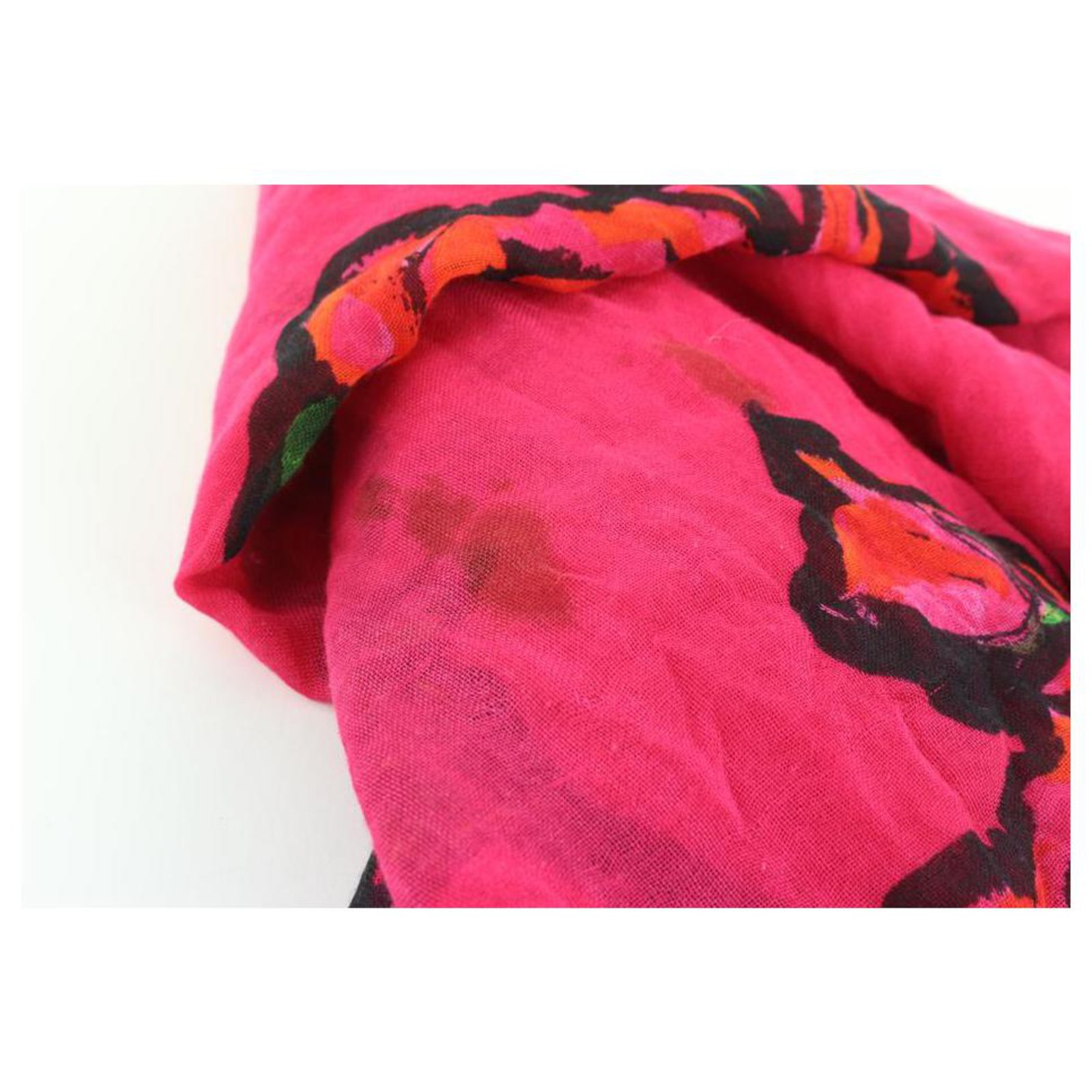 Louis Vuitton Stephen Sprouse 'Rock N' Roses' Scarf ○ Labellov