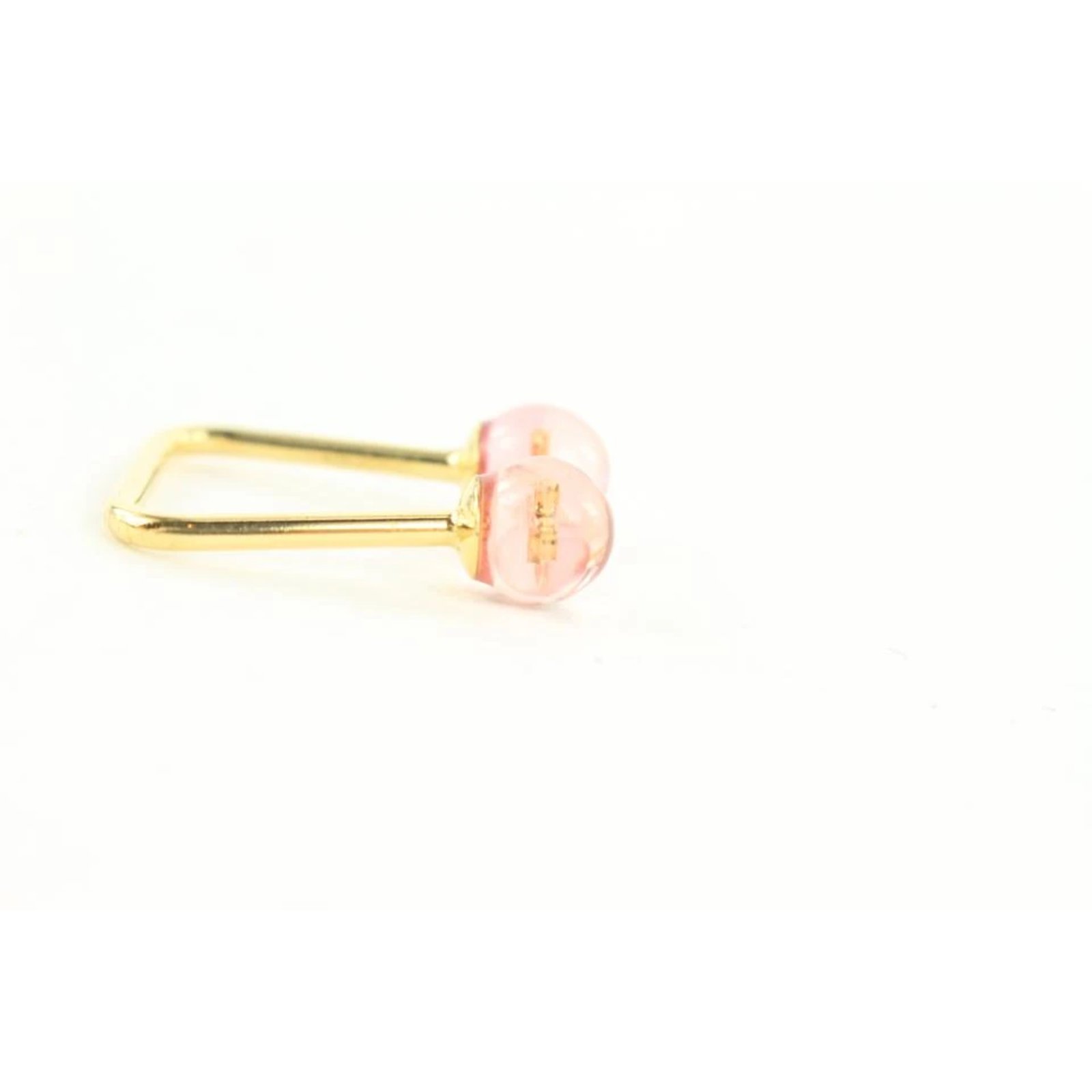 LOUIS VUITTON Inclusion Fleur Bubble Ring Translucent Pink 10857