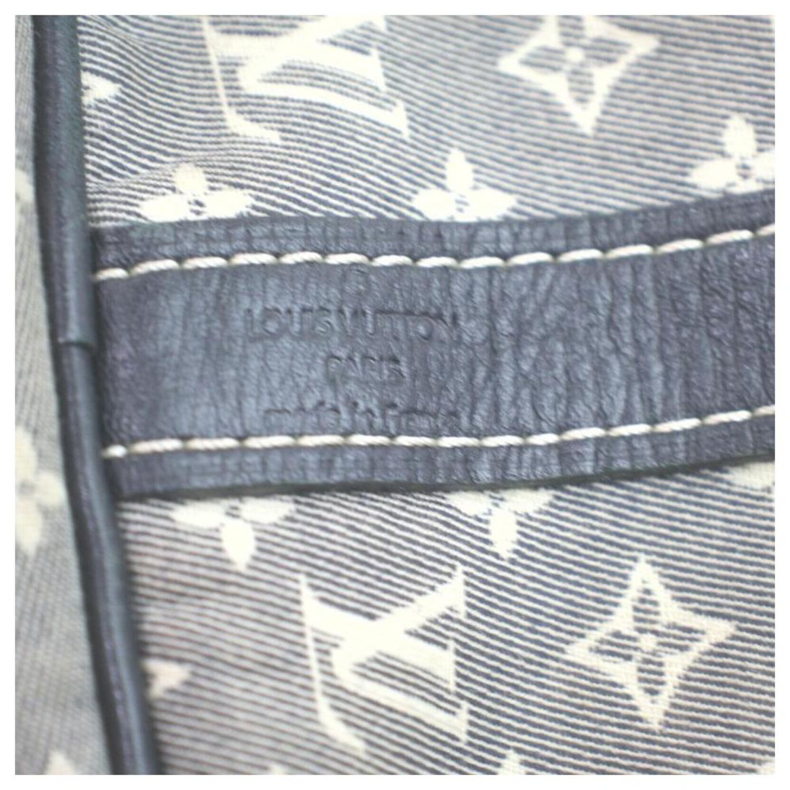 Louis Vuitton Navy Monogram Mini Lin Speedy Bandouliere 30 With strap  ref.298073 - Joli Closet