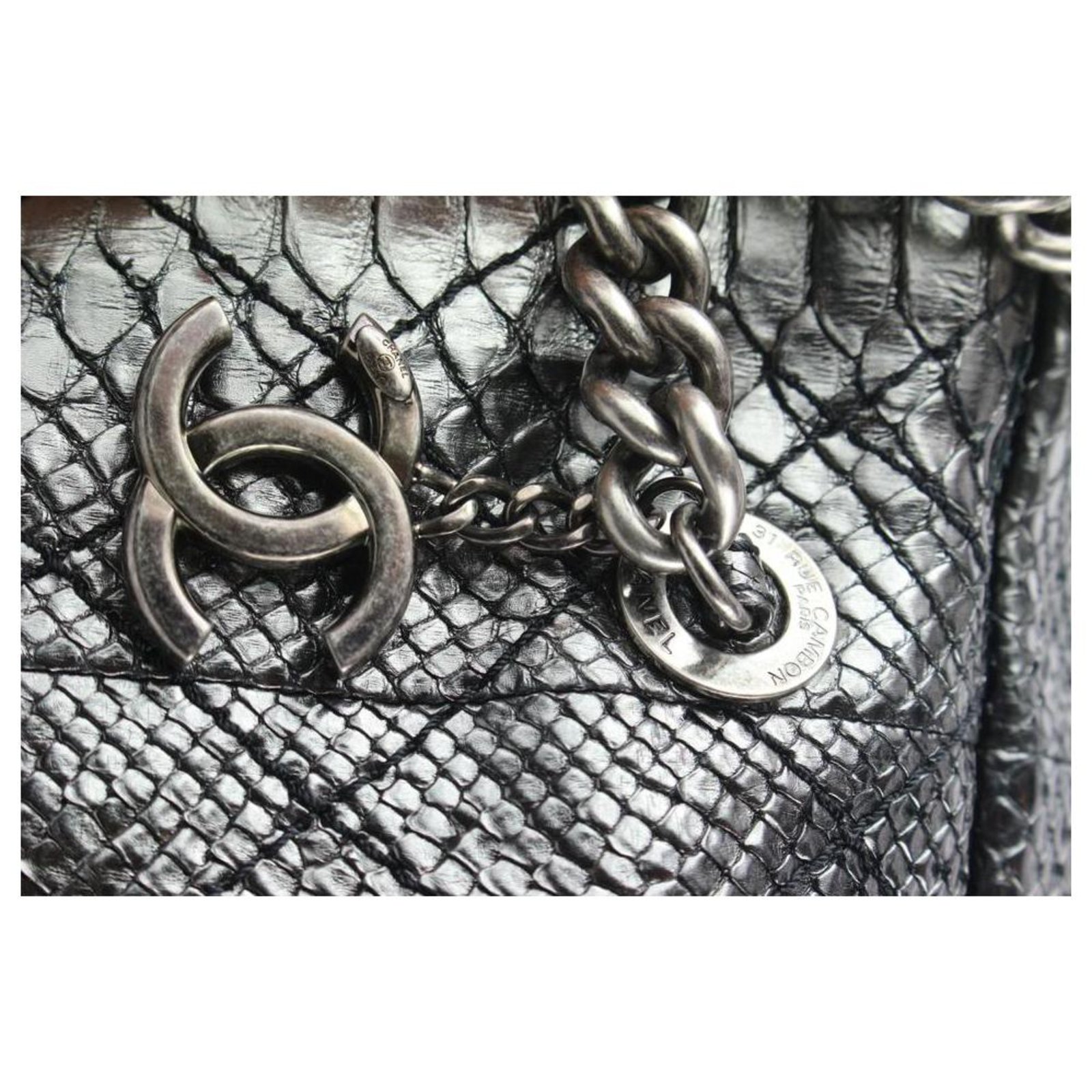 Chanel Classic Iridescent Python Medium Double Flap Bag - ShopStyle