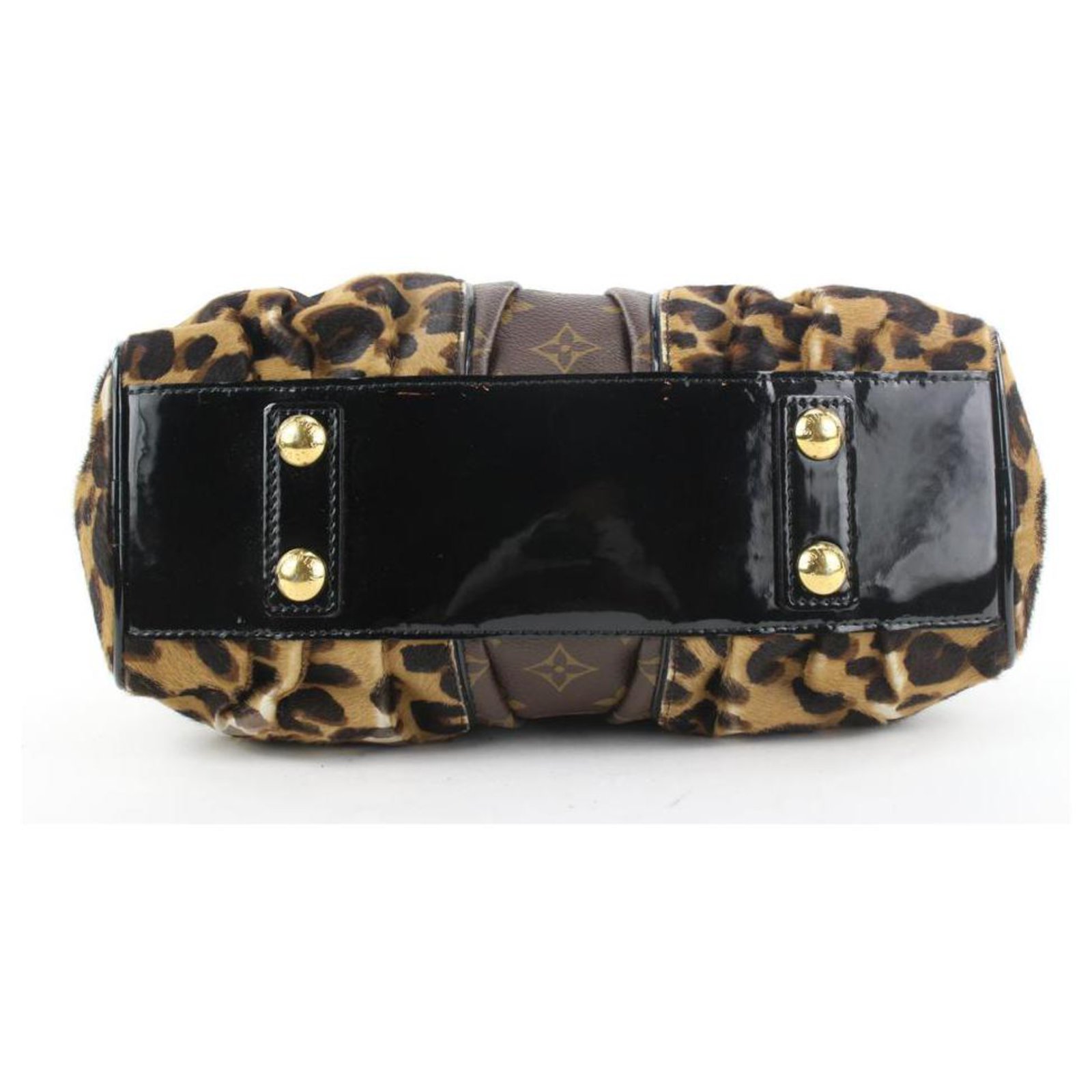 Louis Vuitton Limited Edition Monogram Leopard Adele Chain Boston Leather  ref.298255 - Joli Closet