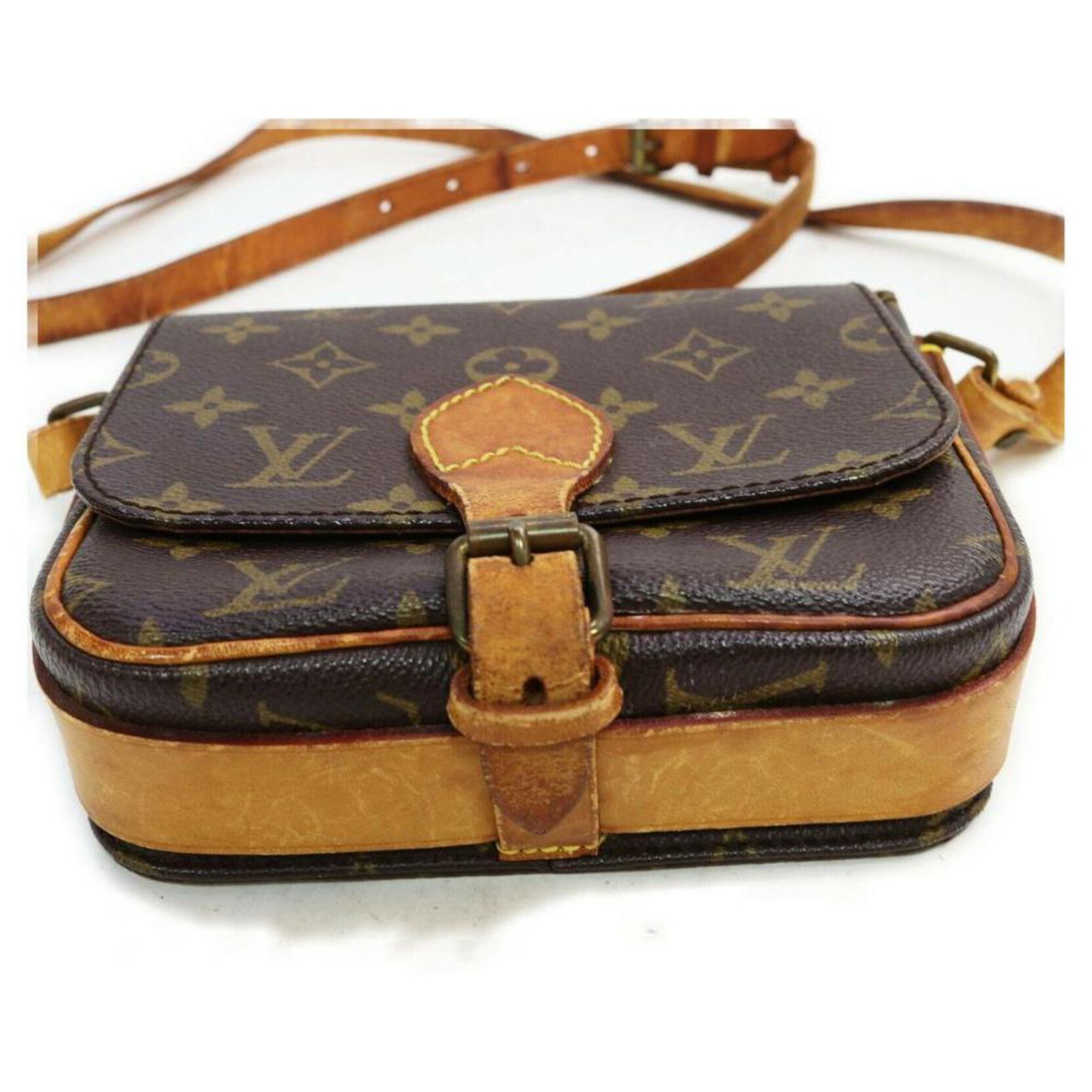 Louis Vuitton Monogram Mini Cartouchiere Crossbody Bag Leather ref.298358 -  Joli Closet