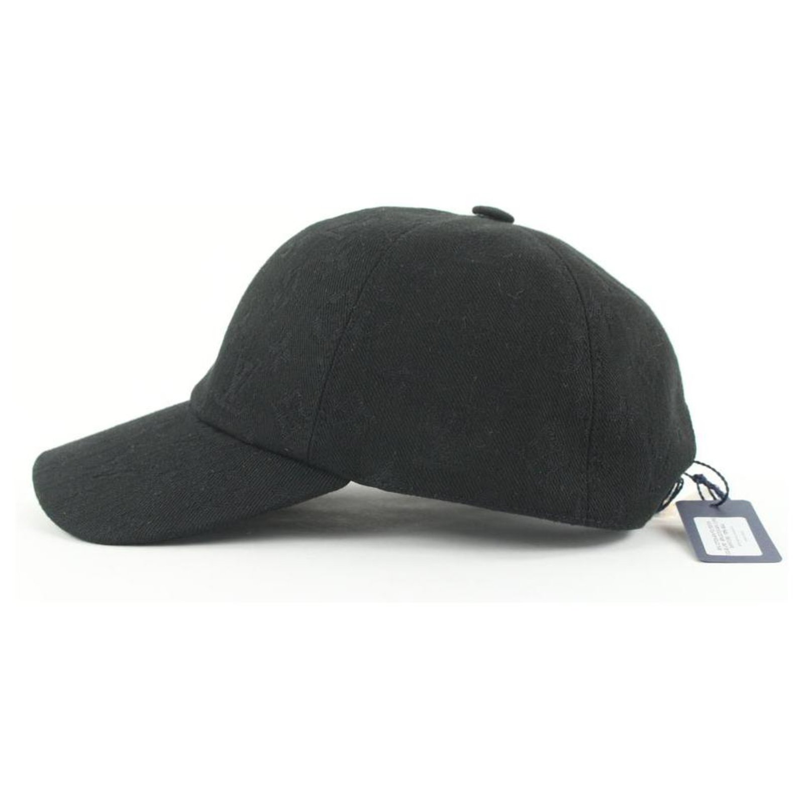 Louis Vuitton Size 60 Black Monogram Essential Cap Baseball Hat Leather  ref.298421 - Joli Closet