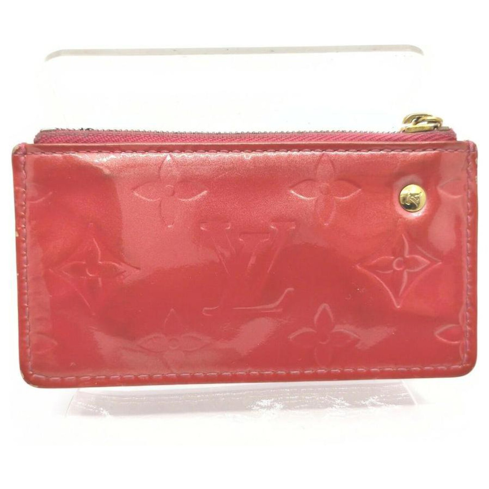 Louis Vuitton Pink Monogram Vernis Pochette Cles Key Pouch Keychain Metal  ref.298434 - Joli Closet