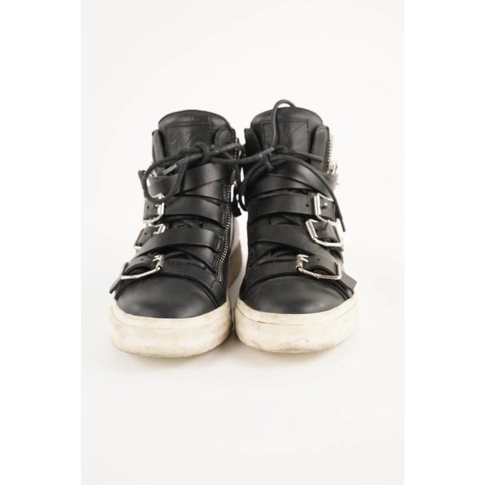 Giuseppe Zanotti men's 38.5 Strappy Sneakers Black High Top