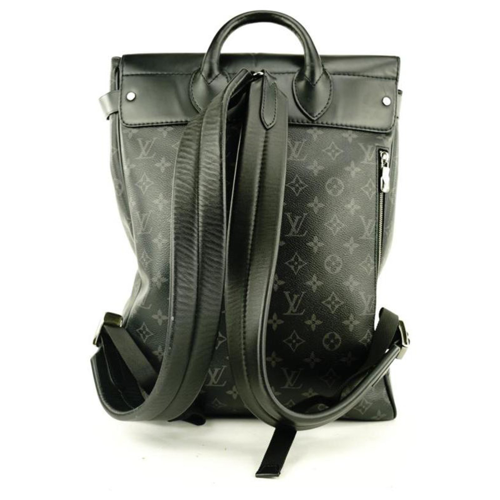 Louis Vuitton Black Monogram Eclipse Steamer Backpack 624lvs316 at