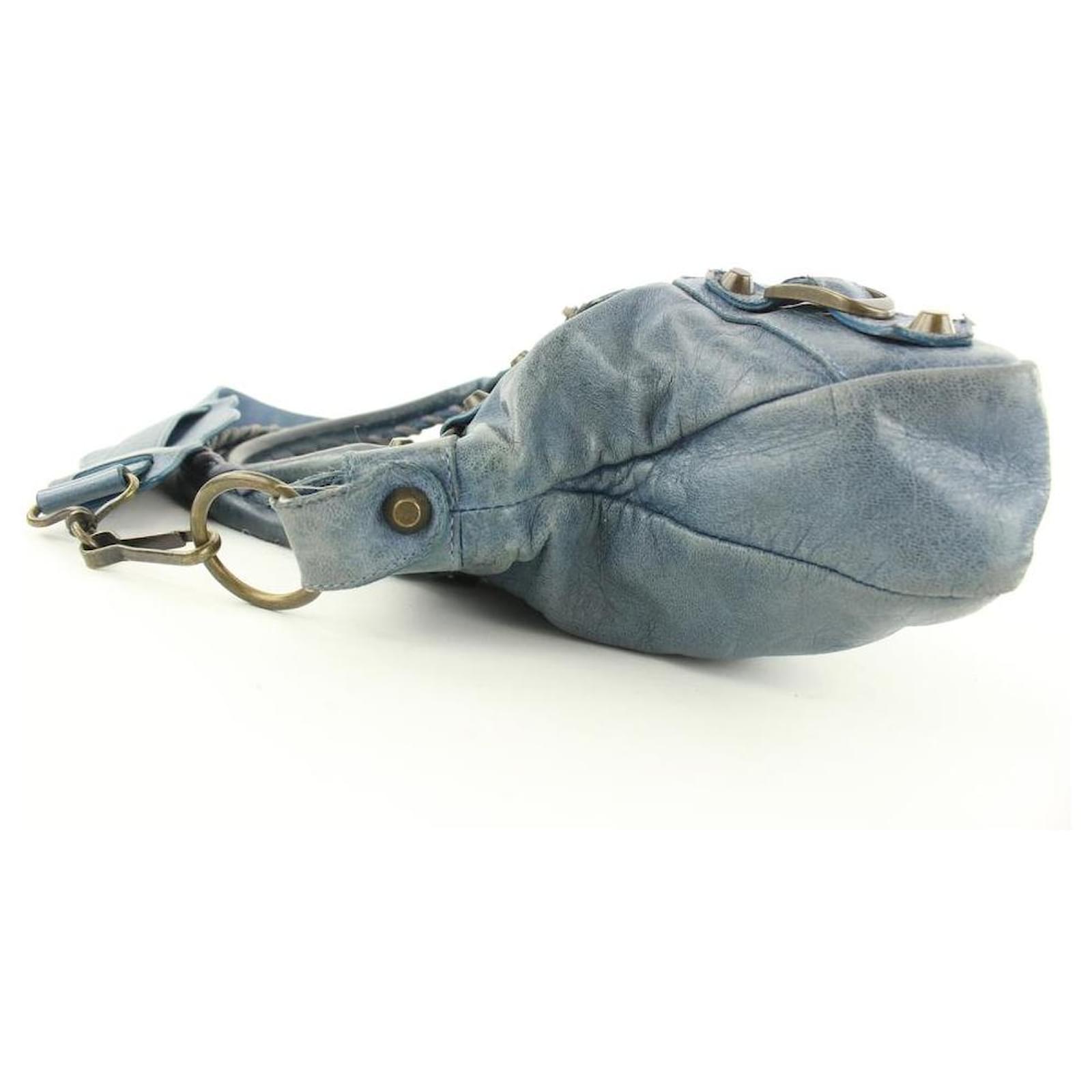 Balenciaga Blue The First 2WAY bag Leather ref.298765 - Joli Closet