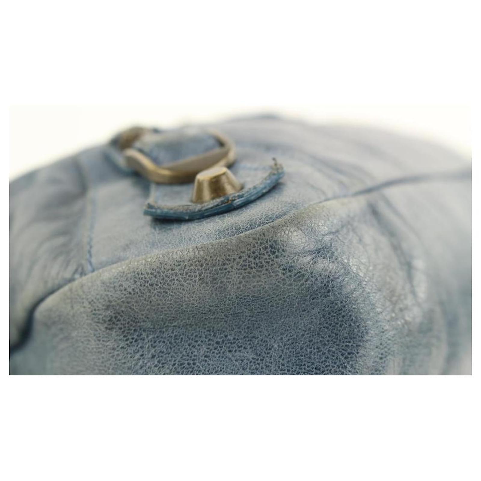 Balenciaga Blue The First 2WAY bag Leather ref.298765 - Joli Closet