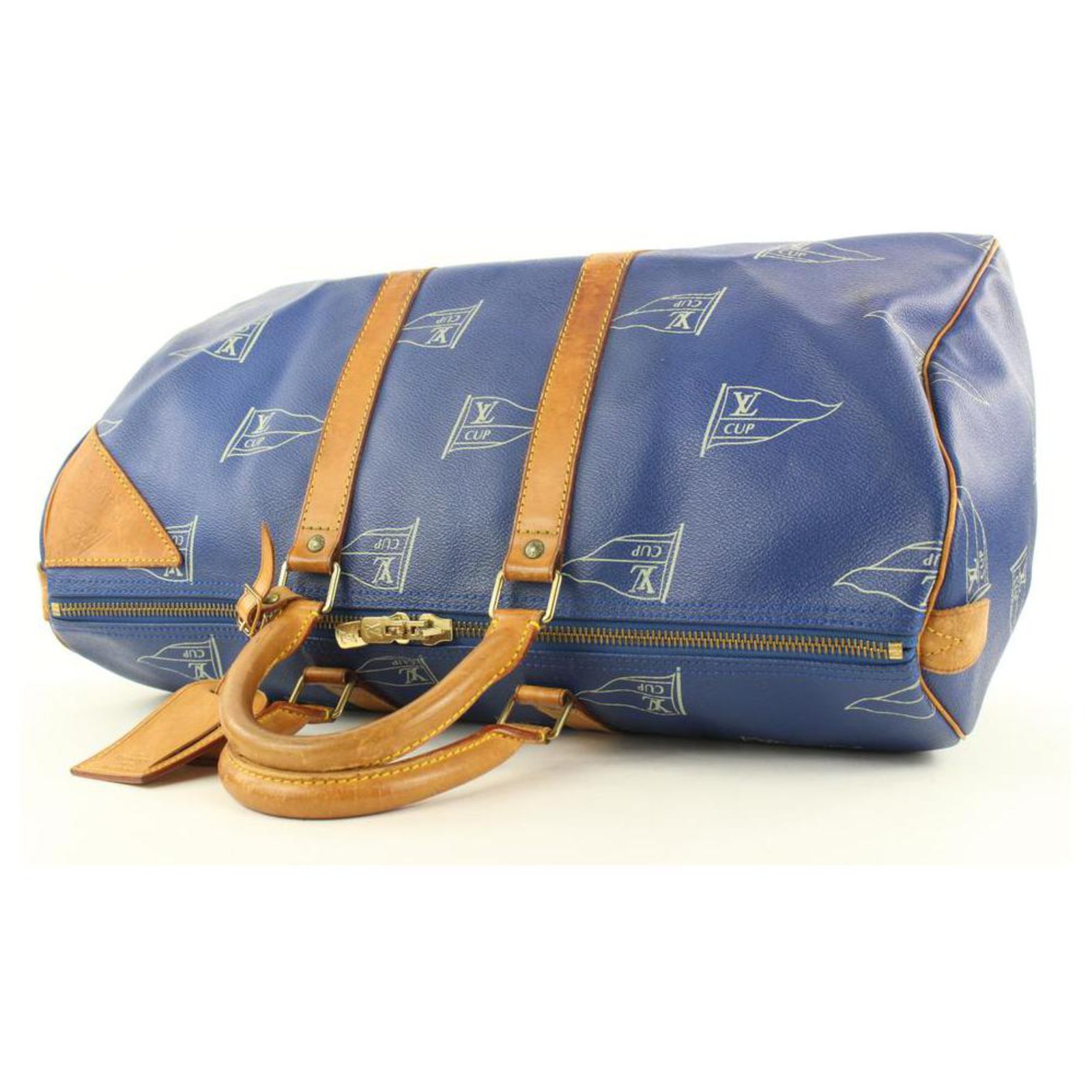 Louis Vuitton LV Cup Blue Keepall 45 duffle bag Leather ref.298779 - Joli  Closet