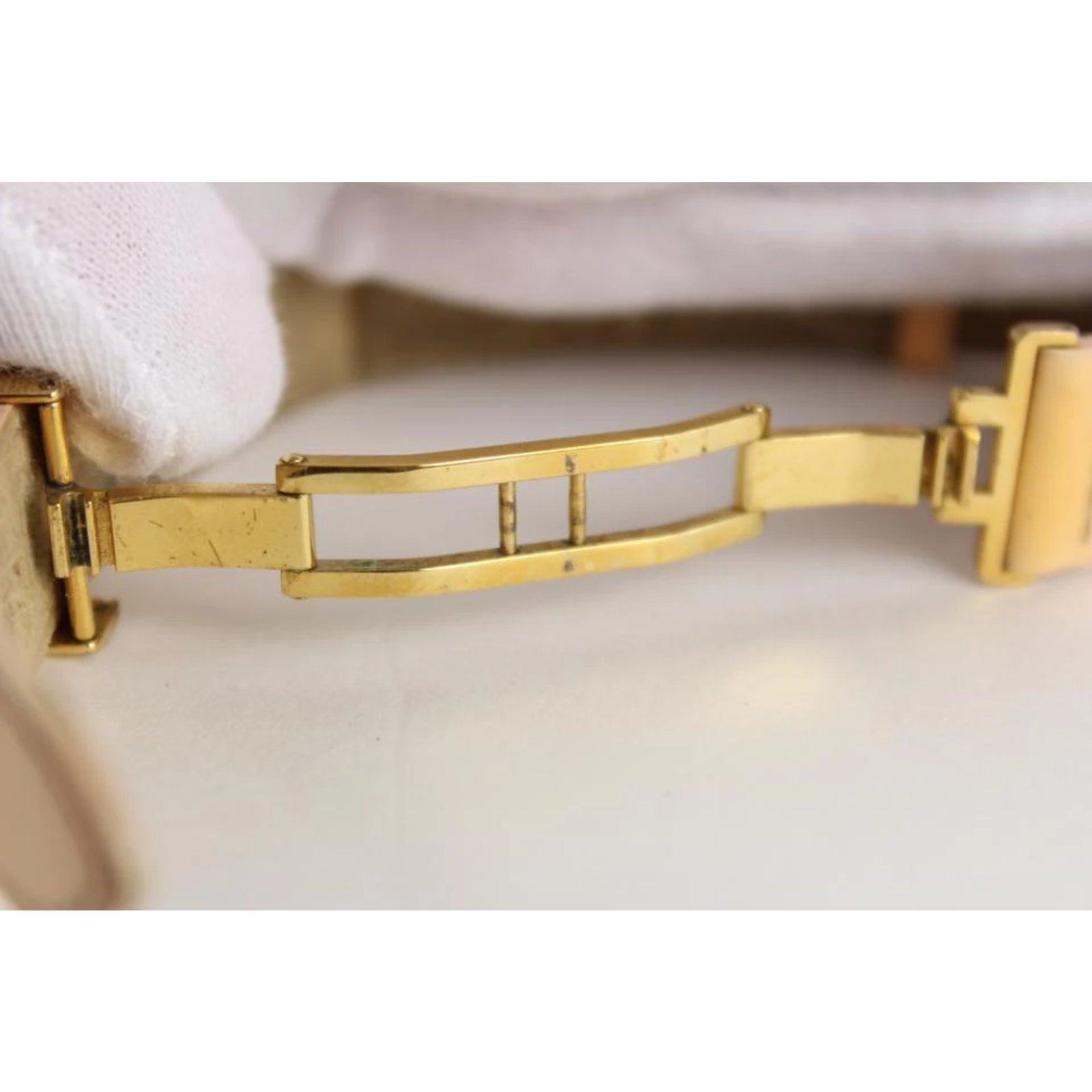 Louis Vuitton Beige Vachetta Leather Lucky Bracelet Bangle Cuff