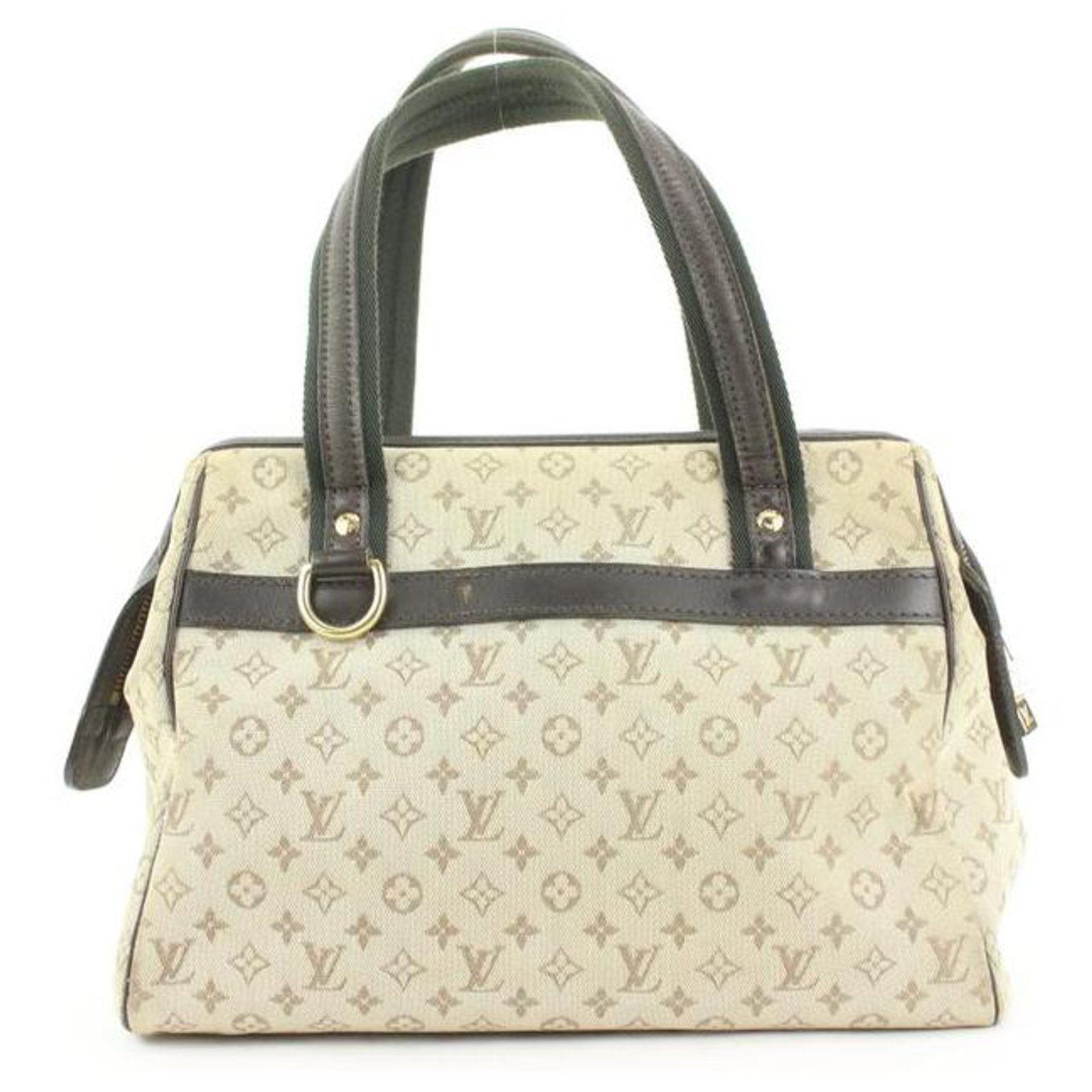 Louis Vuitton Khaki Green Monogram Mini Lin Josephine PM Speedy Bag wit  Strap