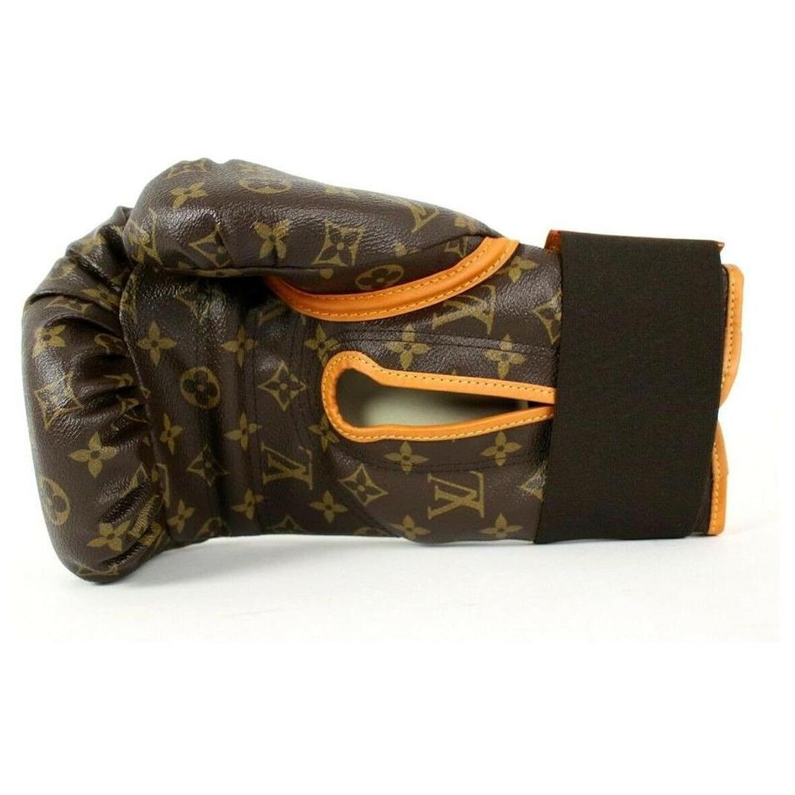 Louis Vuitton Iconoclast Karl Lagerfeld Monogram Boxing Gloves, Case and Mat