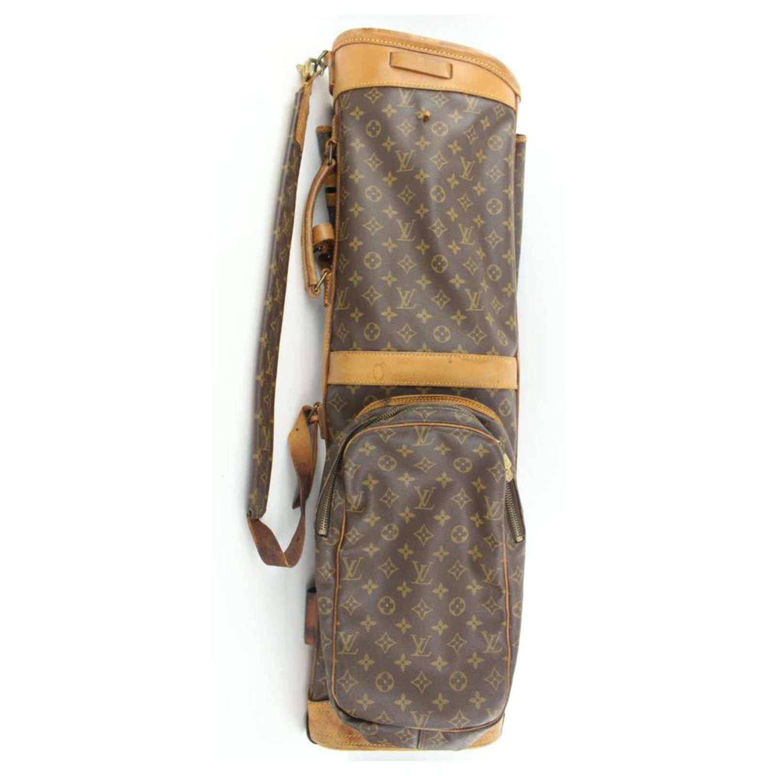 Louis Vuitton Rare Monogram Sac Golf Club Caddy Bag Leather ref