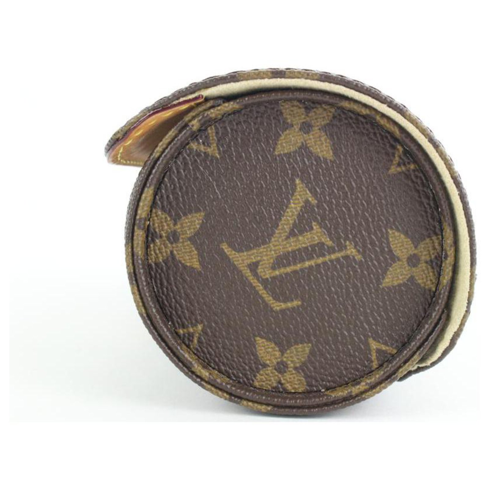 Louis Vuitton Rare Monogram 3 Watch Case Travel Roll Hard Leather  ref.298928 - Joli Closet