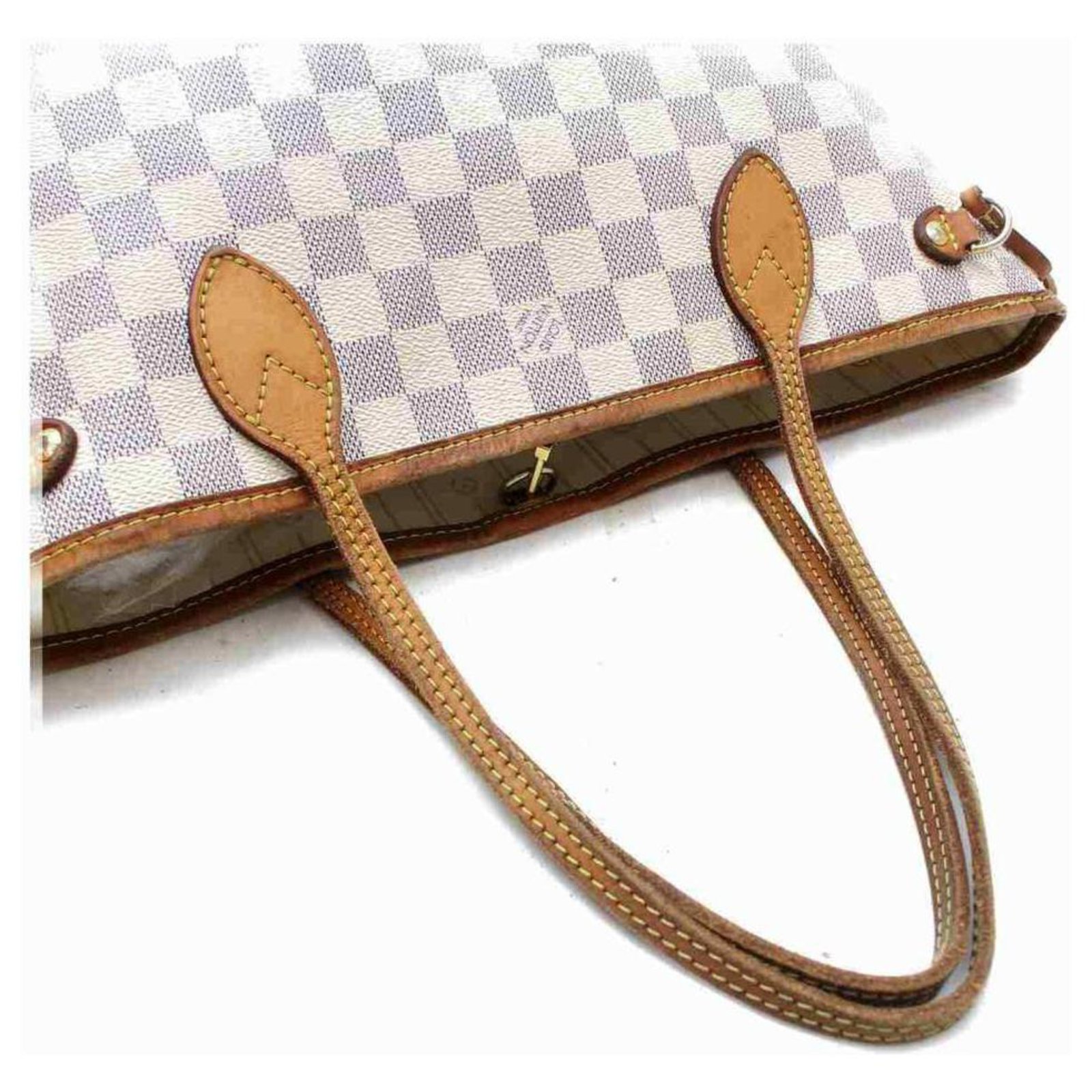 Louis Vuitton Borsa piccola Damier Ebene Neverfull PM con custodia Pelle  ref.613745 - Joli Closet