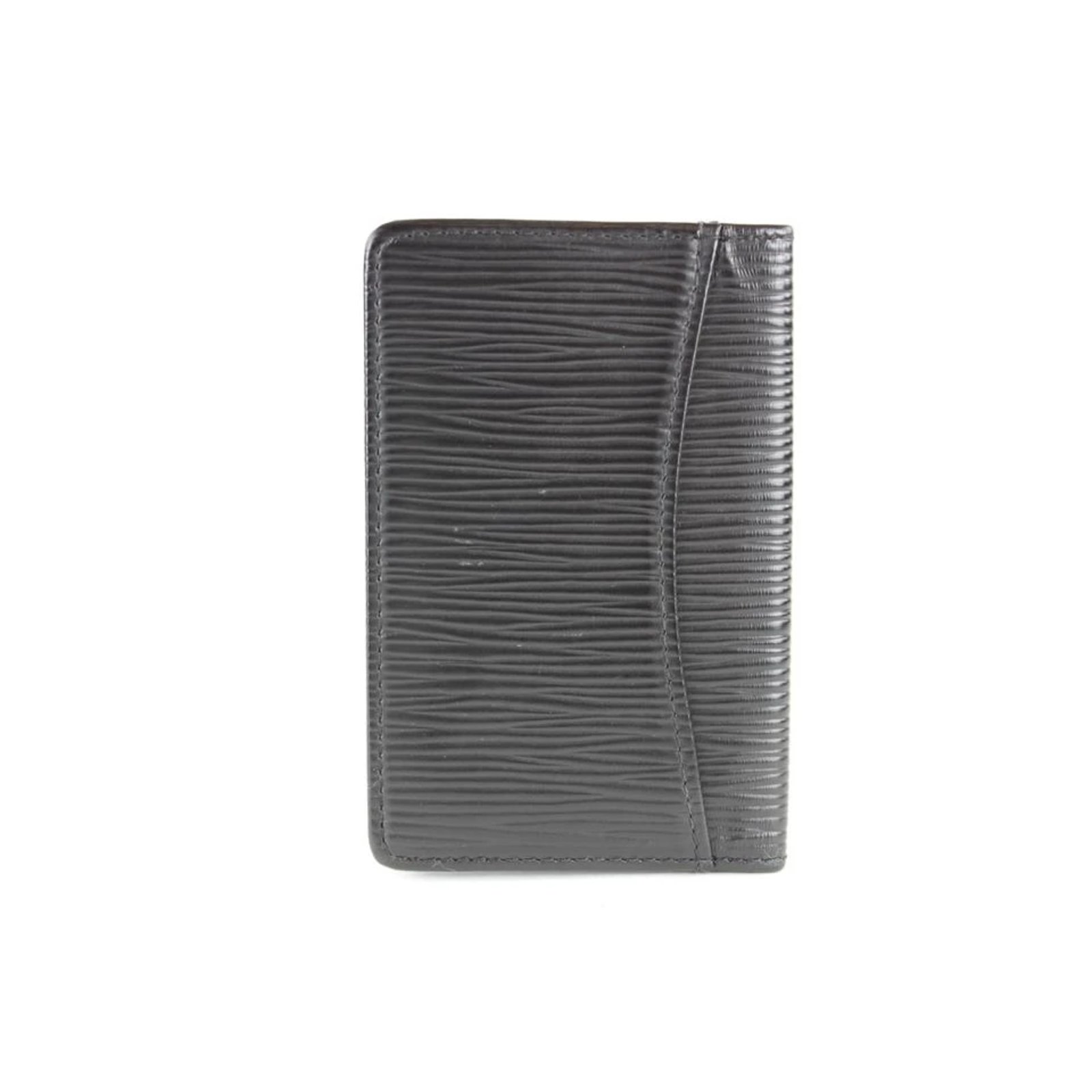 Louis Vuitton Black Epi Leather Noir Porte Cartes Card Holder