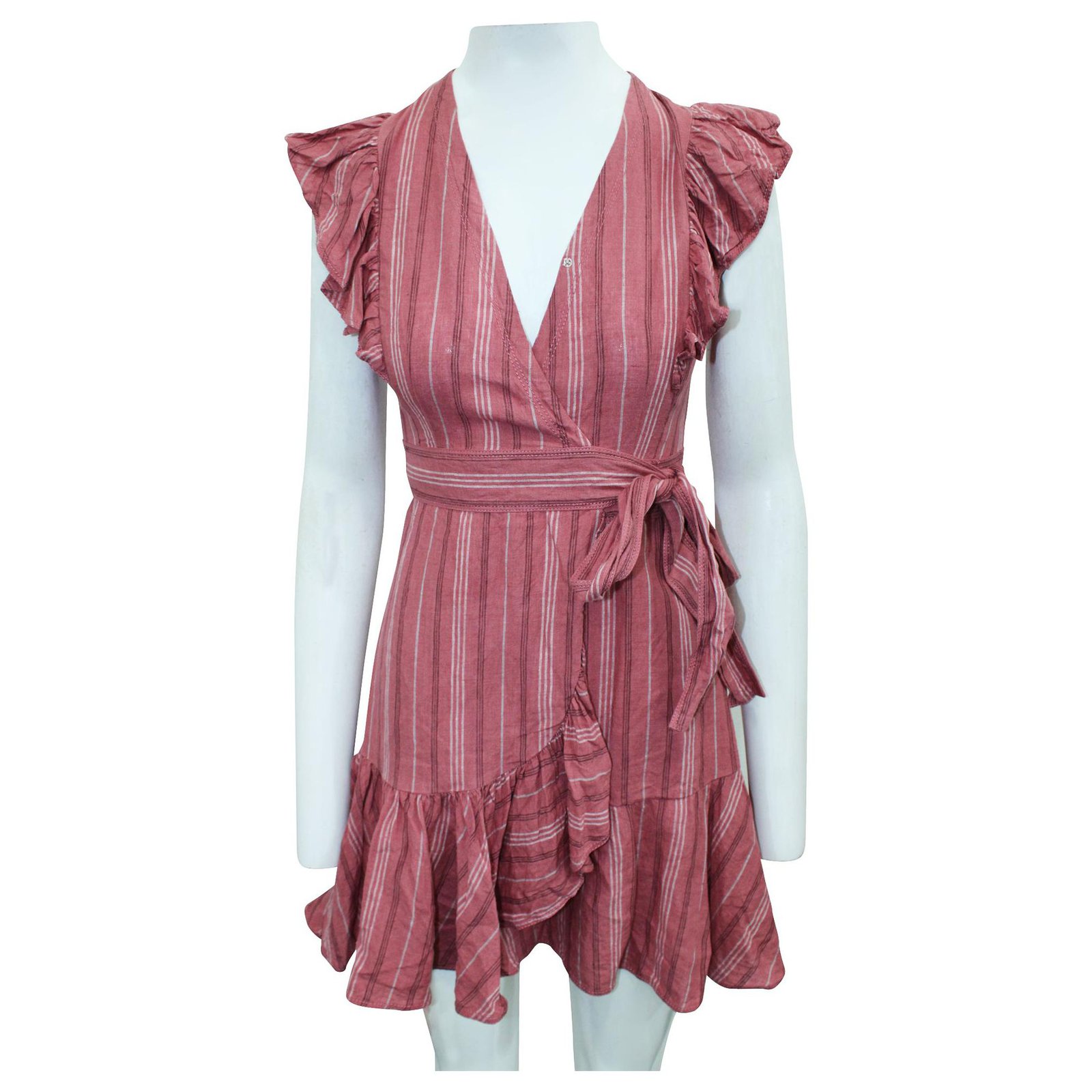 Rebecca taylor store linen wrap dress