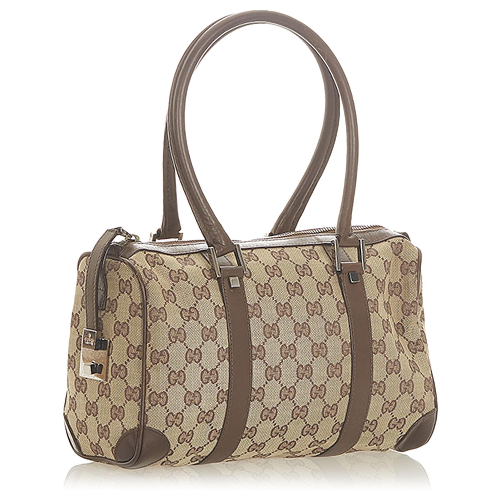 Boston cloth handbag Gucci Beige in Cloth - 31664679