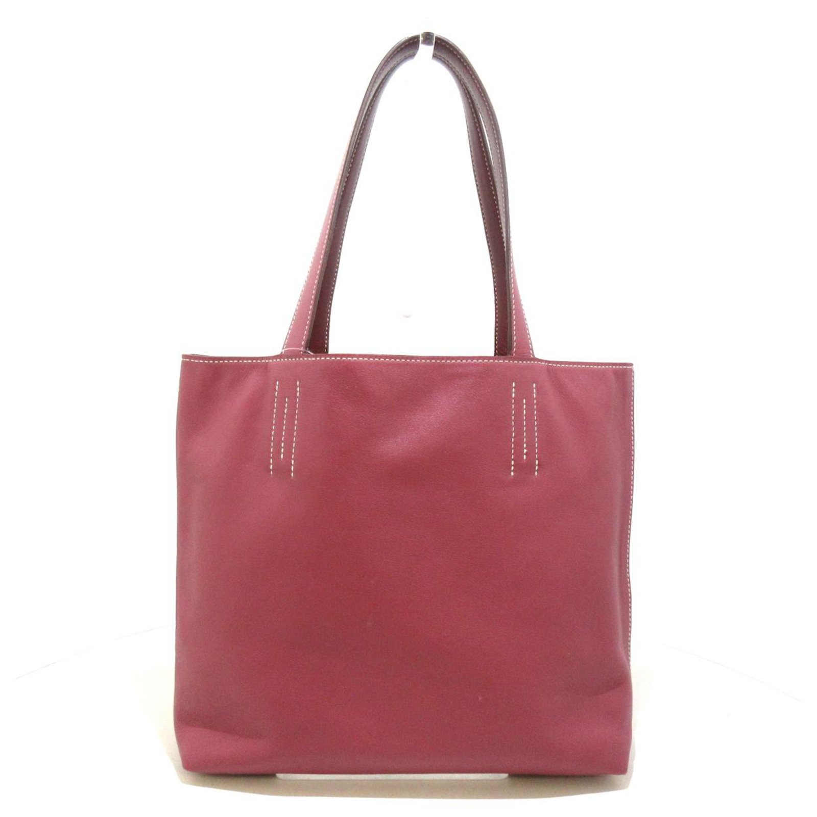 Double sens Hermès lined Sens Red Leather ref.301869 - Joli Closet