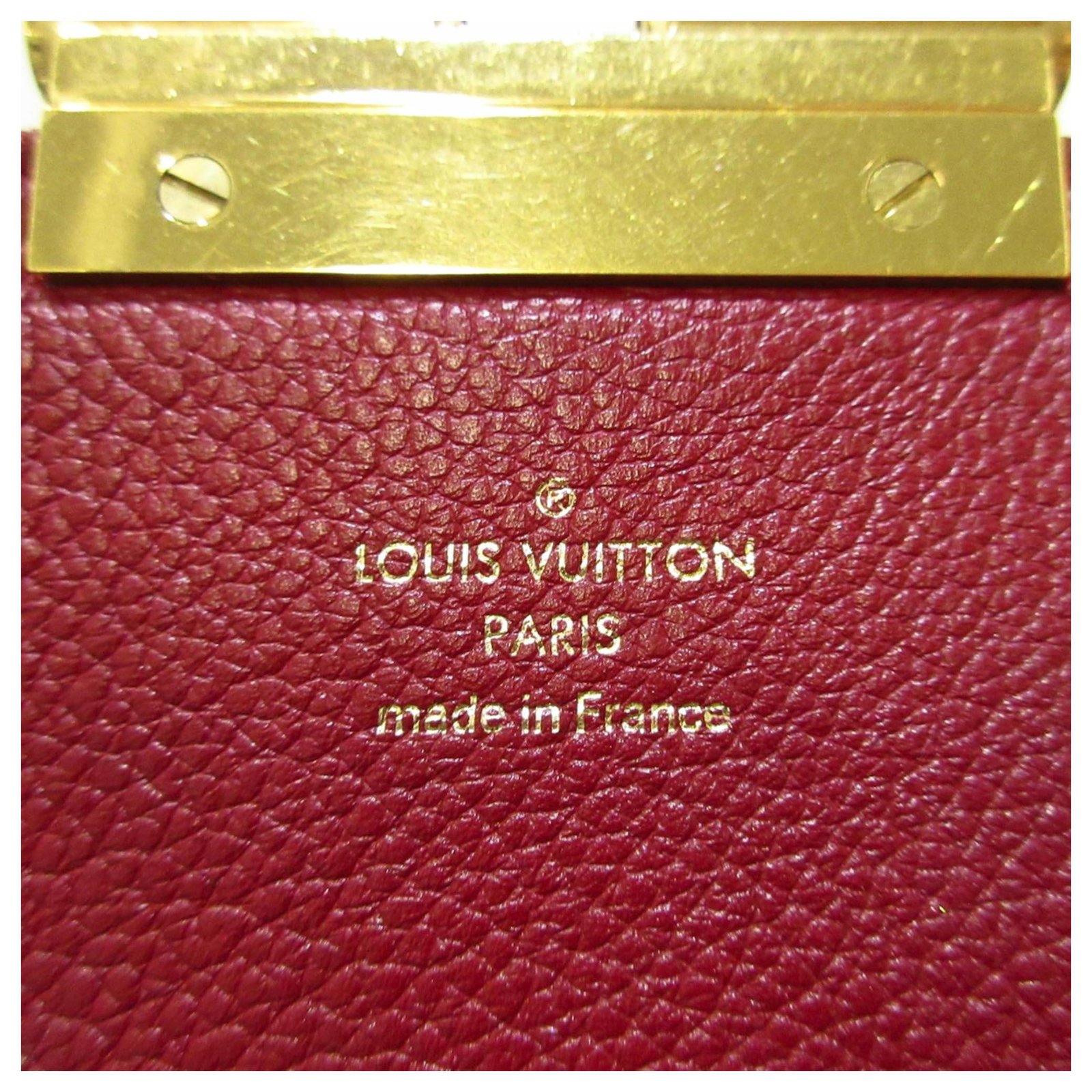 Louis Vuitton Brown Monogram Olympe Red Leather Cloth Pony-style calfskin  ref.301998 - Joli Closet