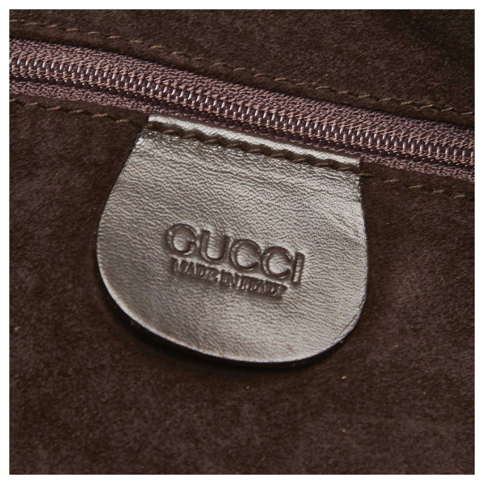 Gucci Brown Guccissima Hobo Bag Dark brown Leather Pony-style calfskin  ref.243782 - Joli Closet