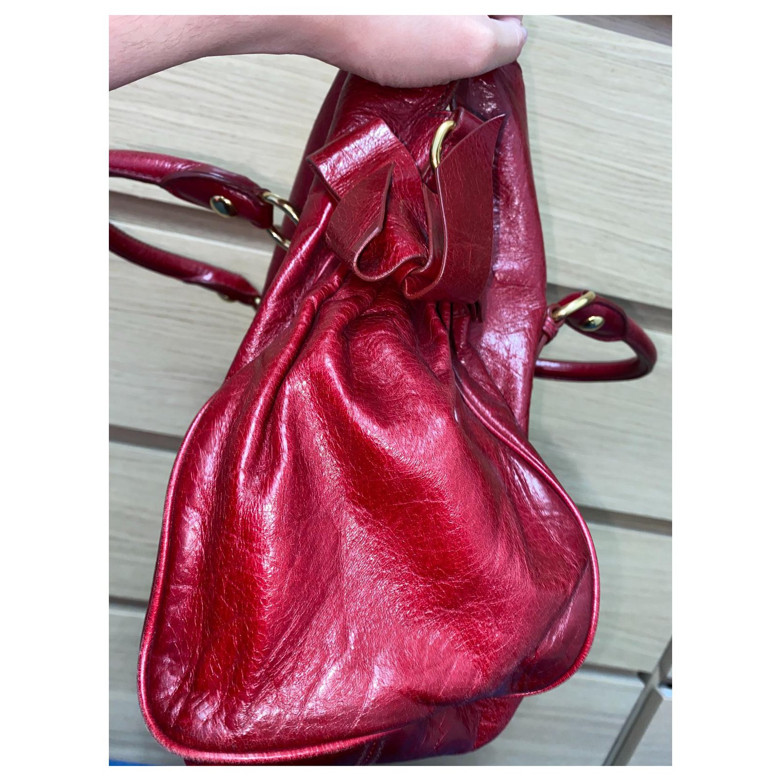Miu Miu Handbags Red Lambskin ref.396045 - Joli Closet