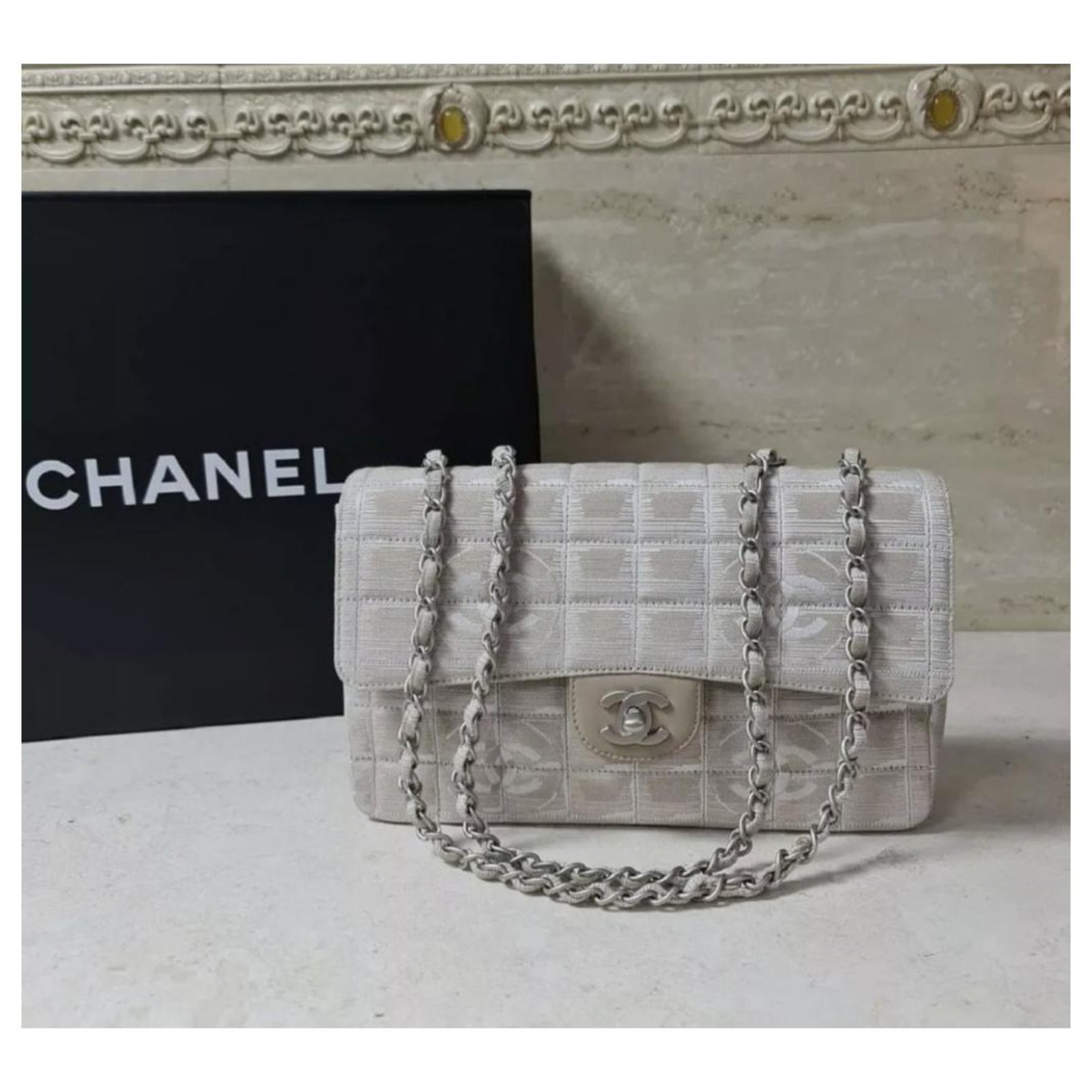 Chanel New Travel Line Classic Flap Nylon Shoulder Bag (SHG-32717) – LuxeDH