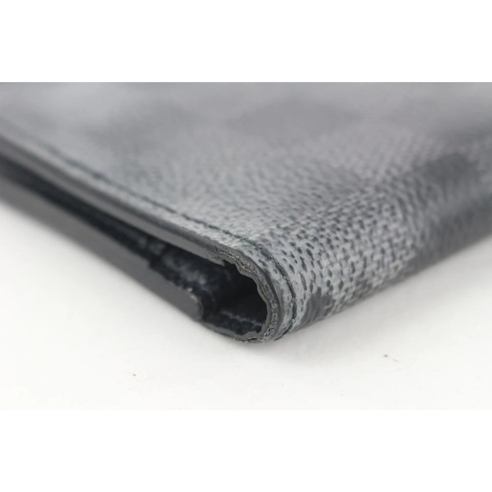 Louis Vuitton Damier Graphite Brazza Wallet Long Flap Black Grey ref.303304  - Joli Closet