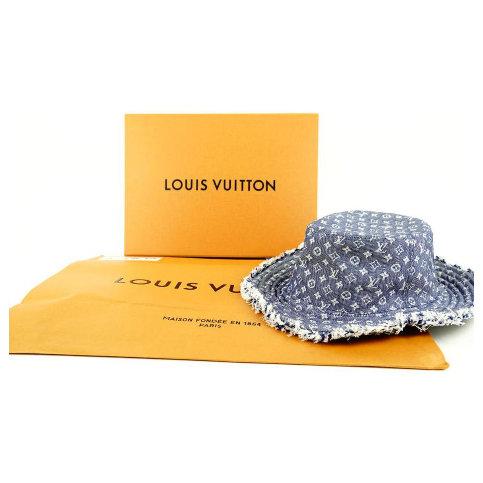Shop Louis Vuitton 2023-24FW Unisex Street Style Oversized Bucket Hats  Bridal Hats (denim orange, M7101M M7101L, Bob Monogram Constellation,  M7143M M7143L) by Mikrie