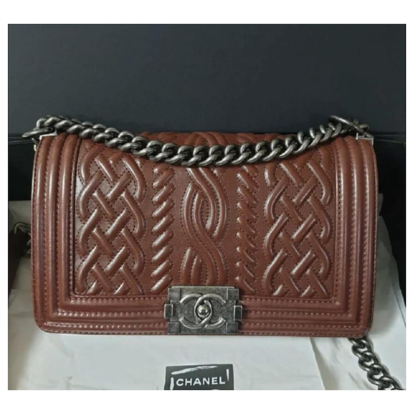 cognac chanel bolsa
