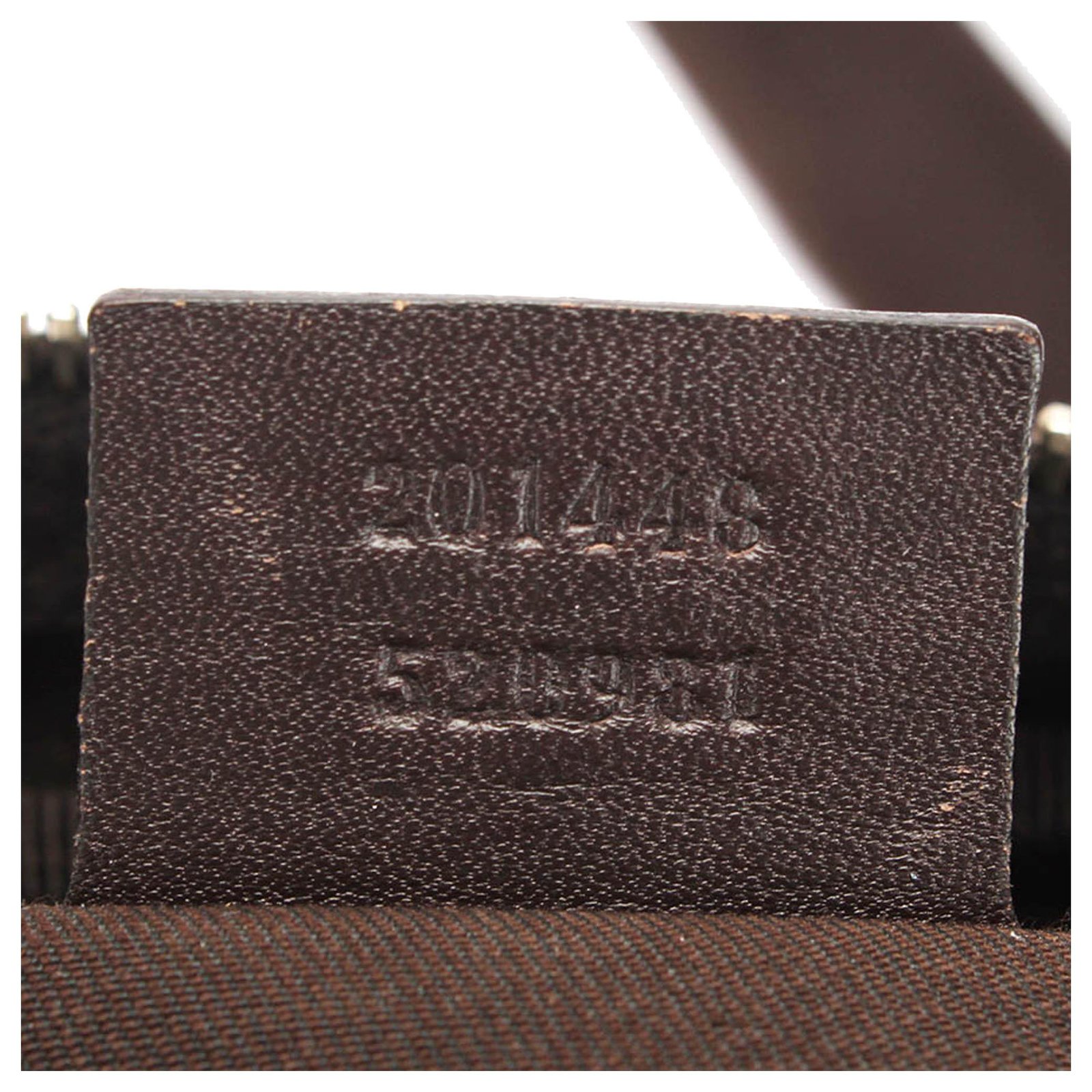 Gucci Brown GG Supreme Crossbody Bag Beige Dark brown Leather Cloth  Pony-style calfskin Cloth ref.304431 - Joli Closet