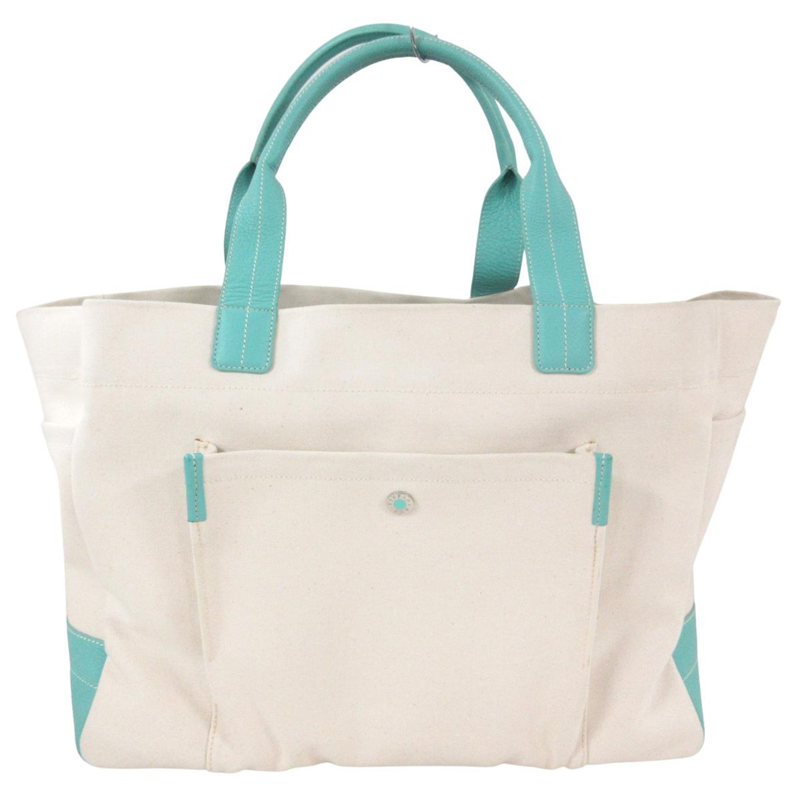 Tiffany & Co. Canvas Tote Bag - White Totes, Handbags - TIF258985