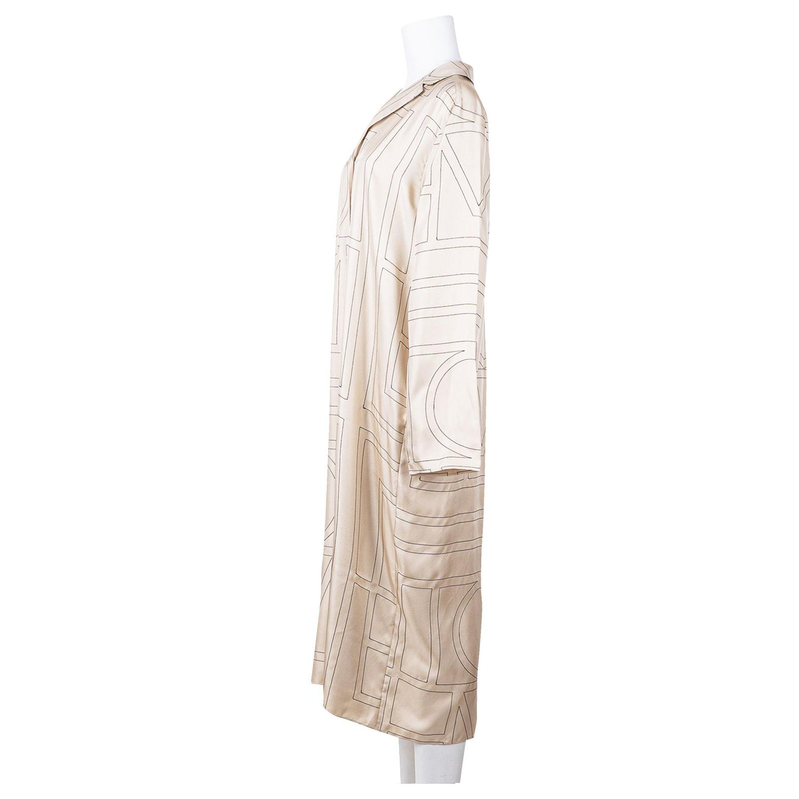 Autre Marque TOTEME Anet Monogram Dress Silk ref.305610 - Joli Closet