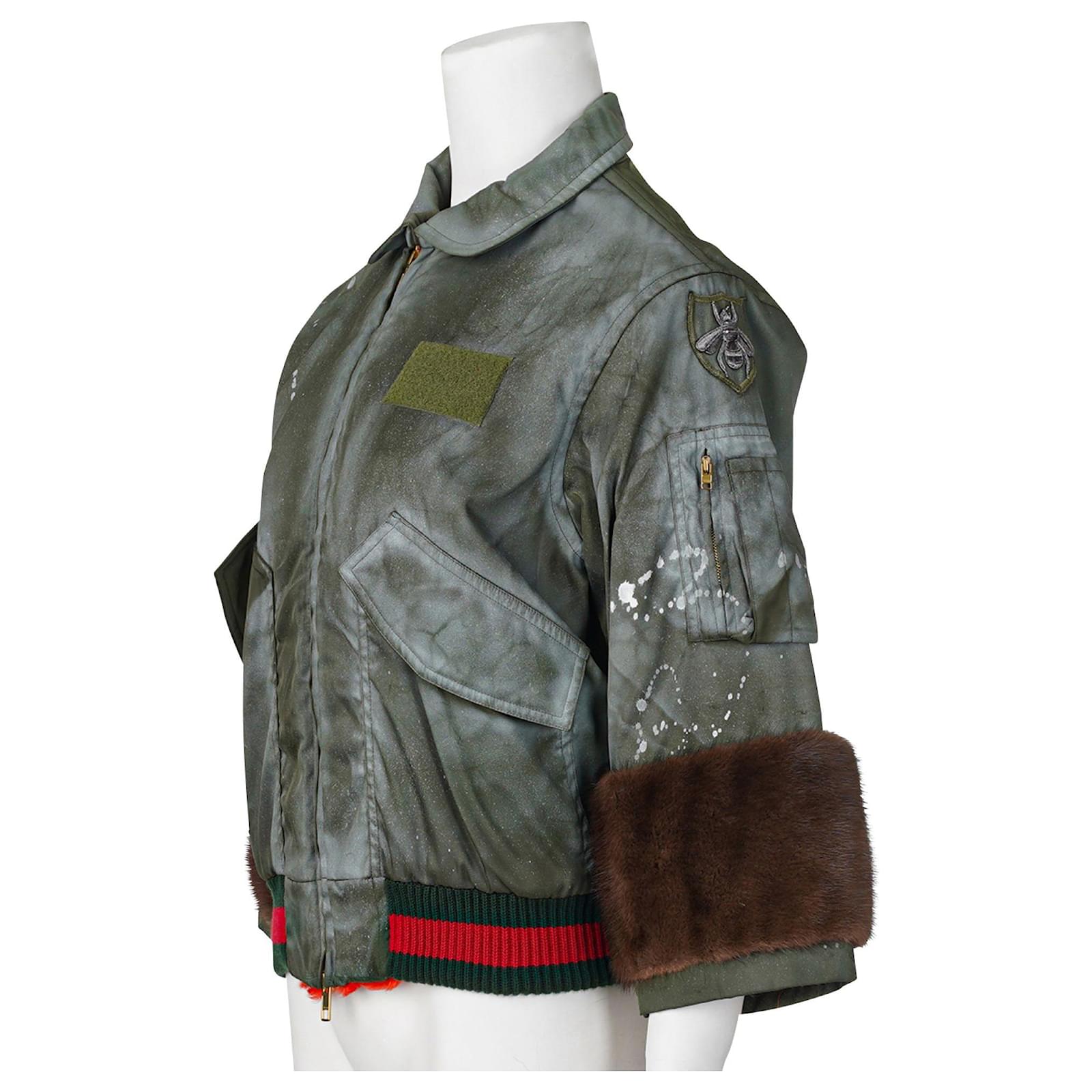 guccighost bomber jacket